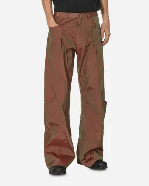 Drifter N.2 Cargo Pants Rust Elasticated Top Label Trim