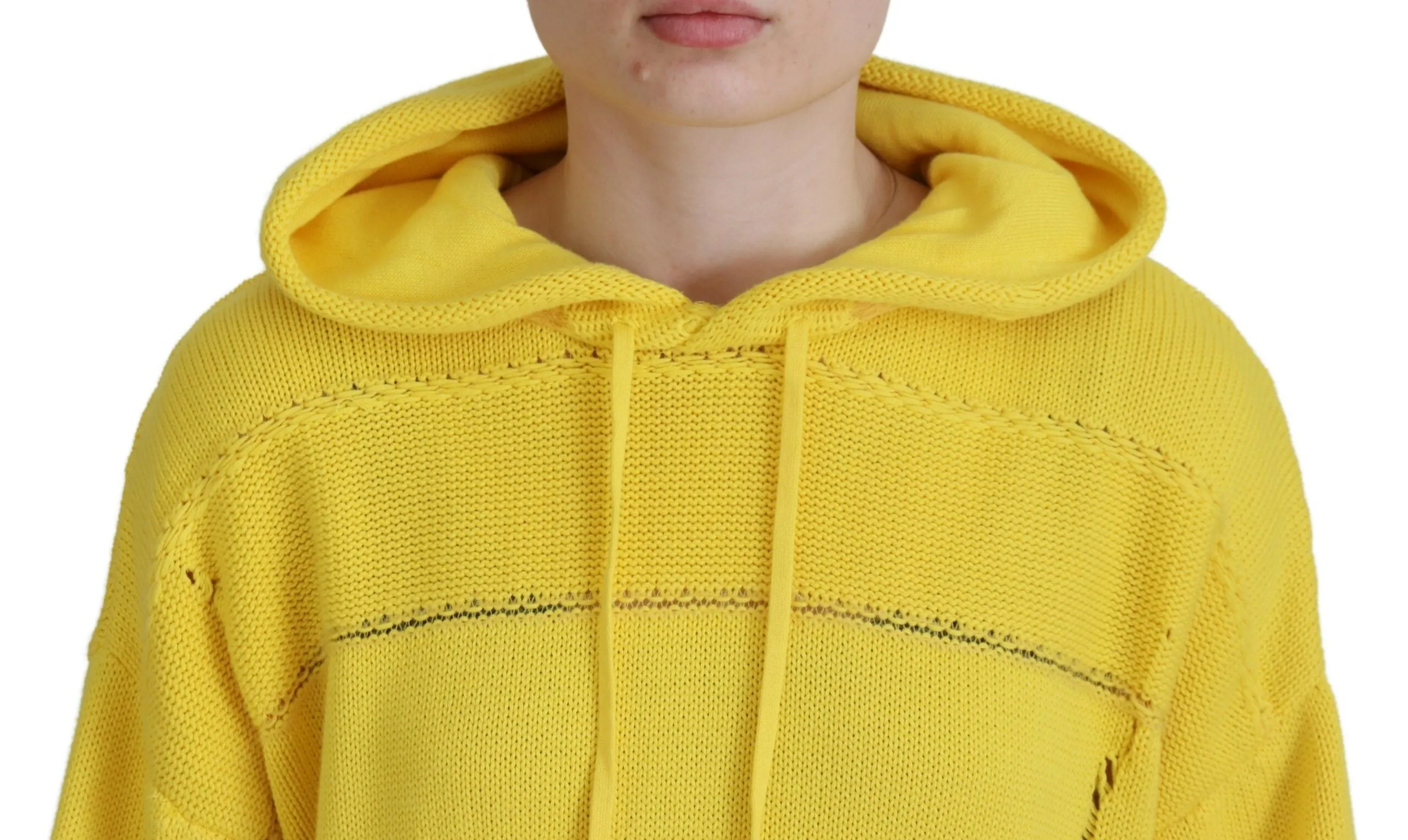 Pull à capuche en coton tricoté Dsquared pour femme (d'occasion)