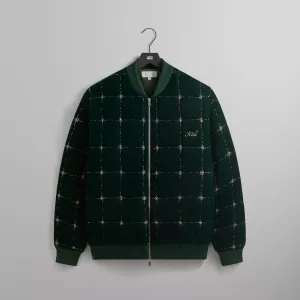 Comfortable Fleece Premium Quality Index Kith Beaded Velvet Clay Bomber Jacket - Stadium