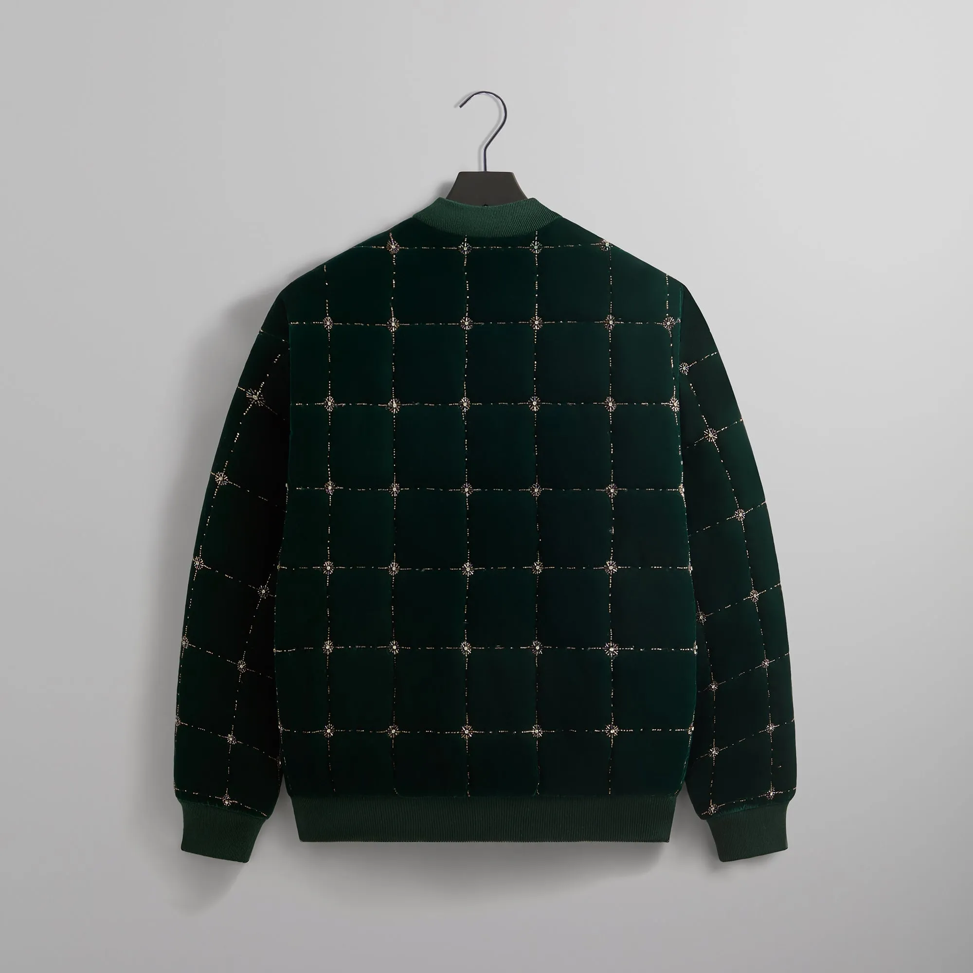 Kith Beaded Velvet Clay Bomber Jacket - Stadium Complete