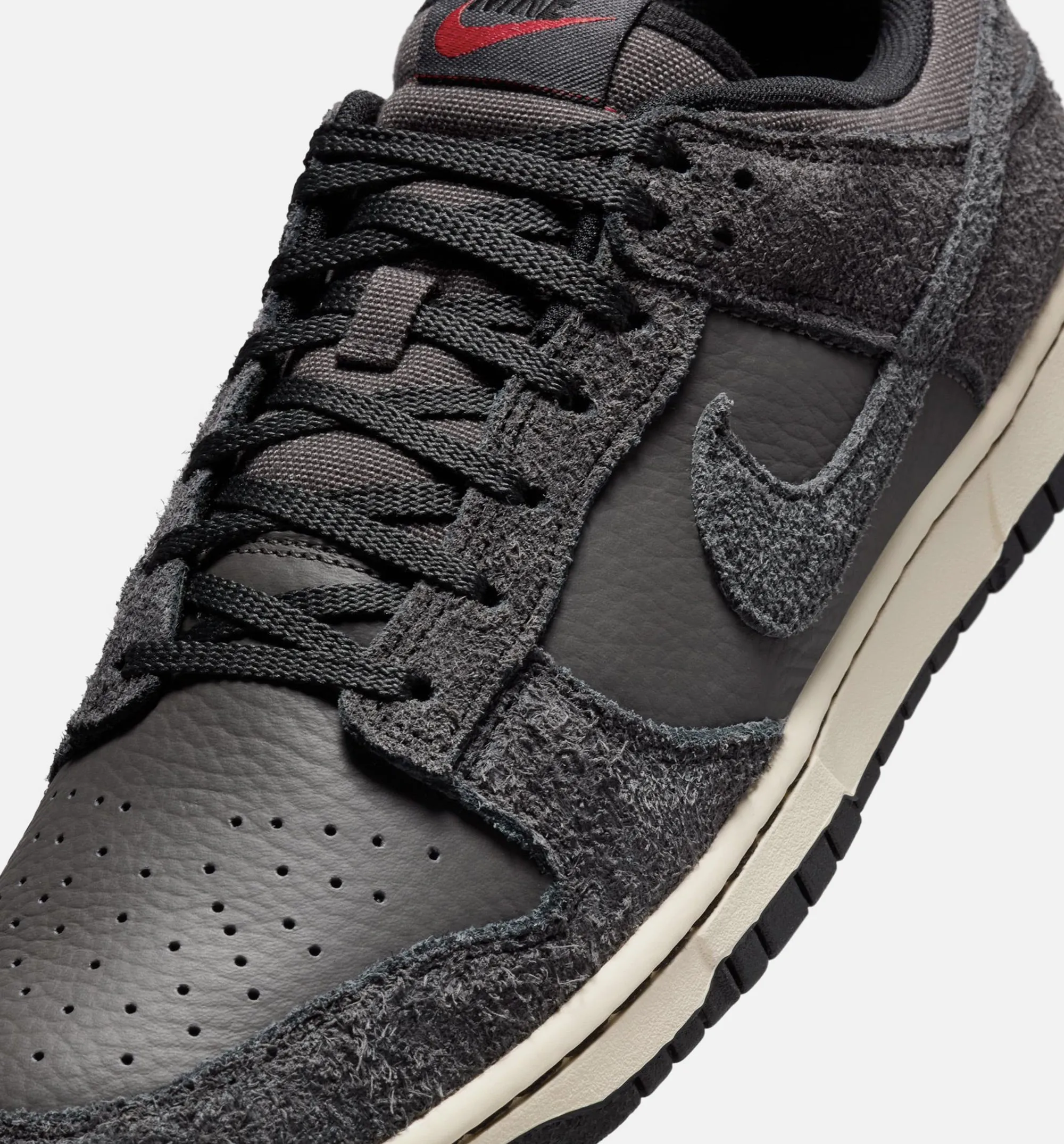 Stable Diagonal Dunk Low Retro Premium Mens Lifestyle Shoe - Black/Off Noir/Medium Ash/Coconut Milk