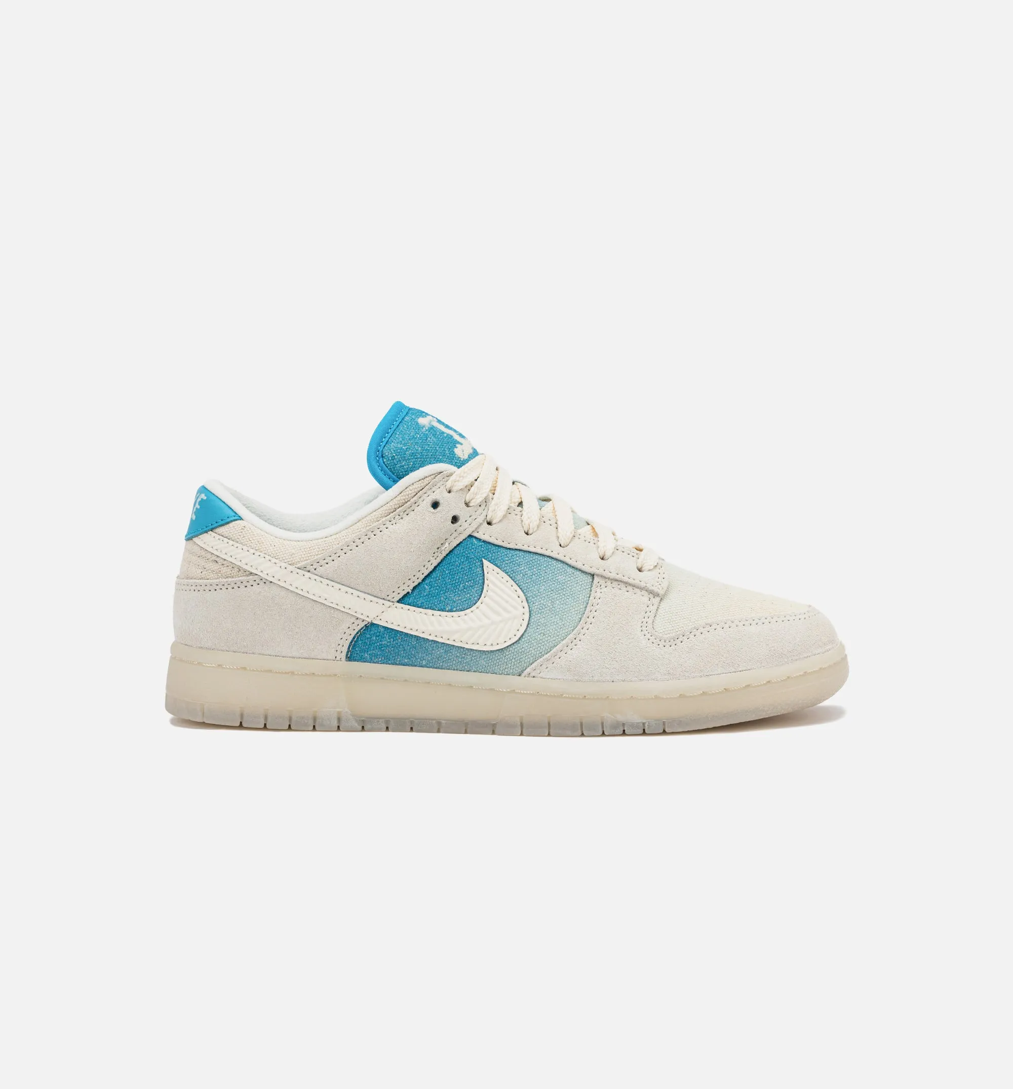 Comfortable For Tarmac Conditions Dunk Low Retro Se Ivory Blue Mens Lifestyle Shoe - Ivory/Blue