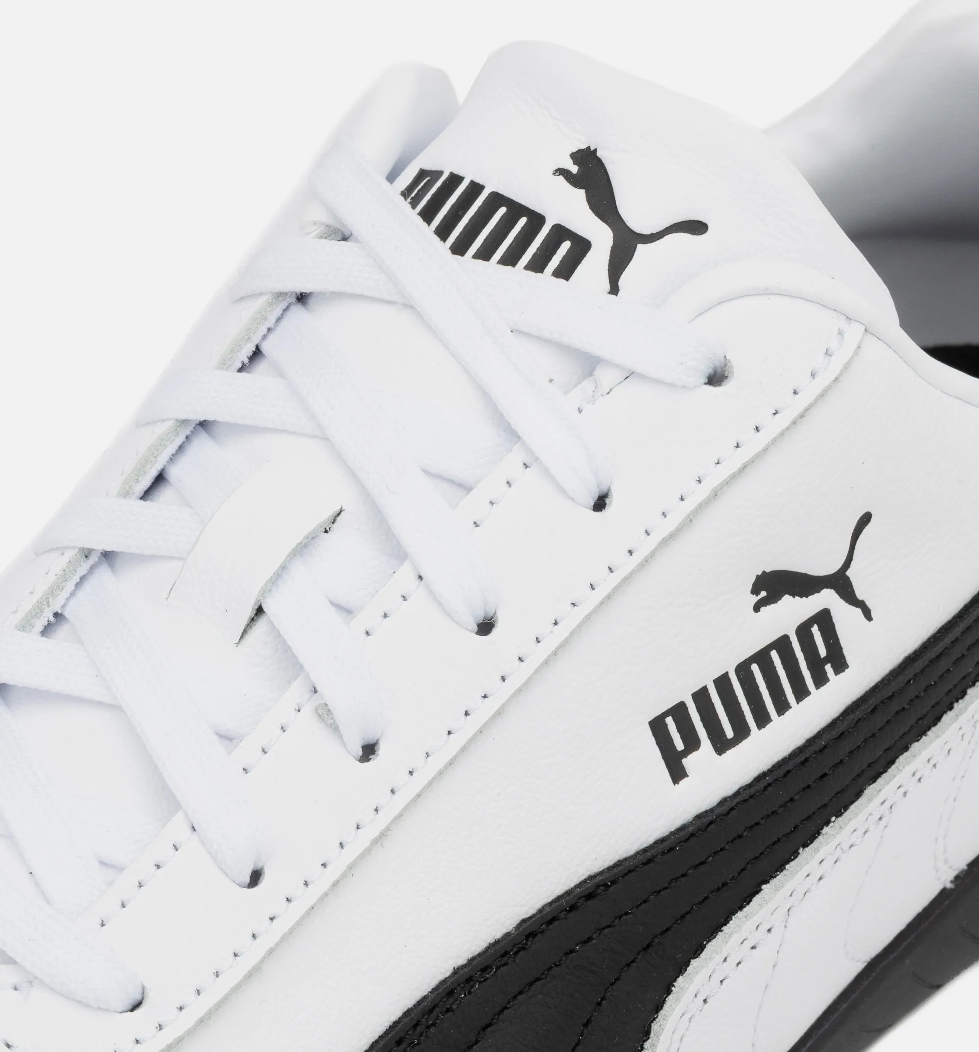 Bendable Design Speedcat Leather Mens Lifestyle Shoe - Black/White