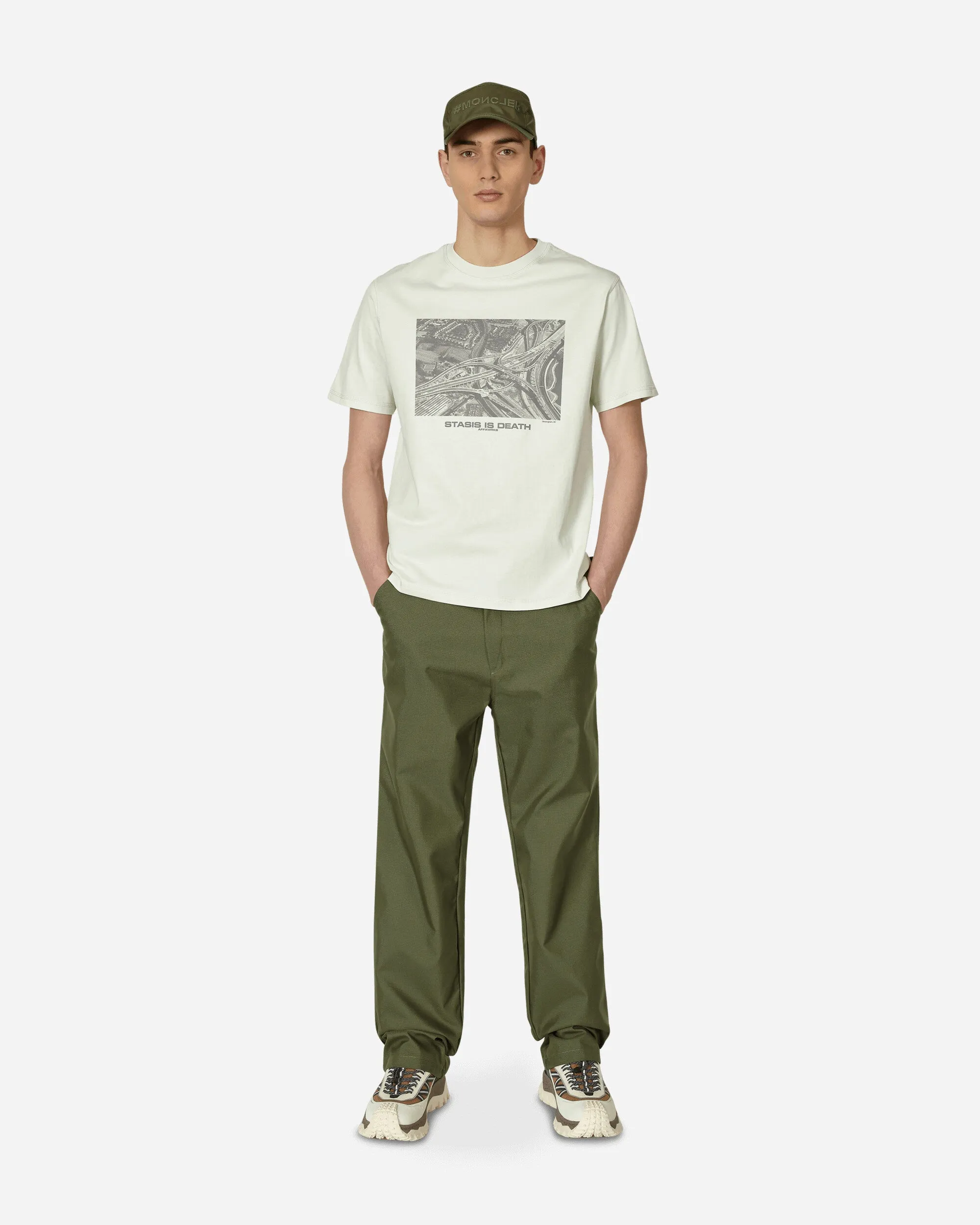 Electroplated Detail Duty Pants Green