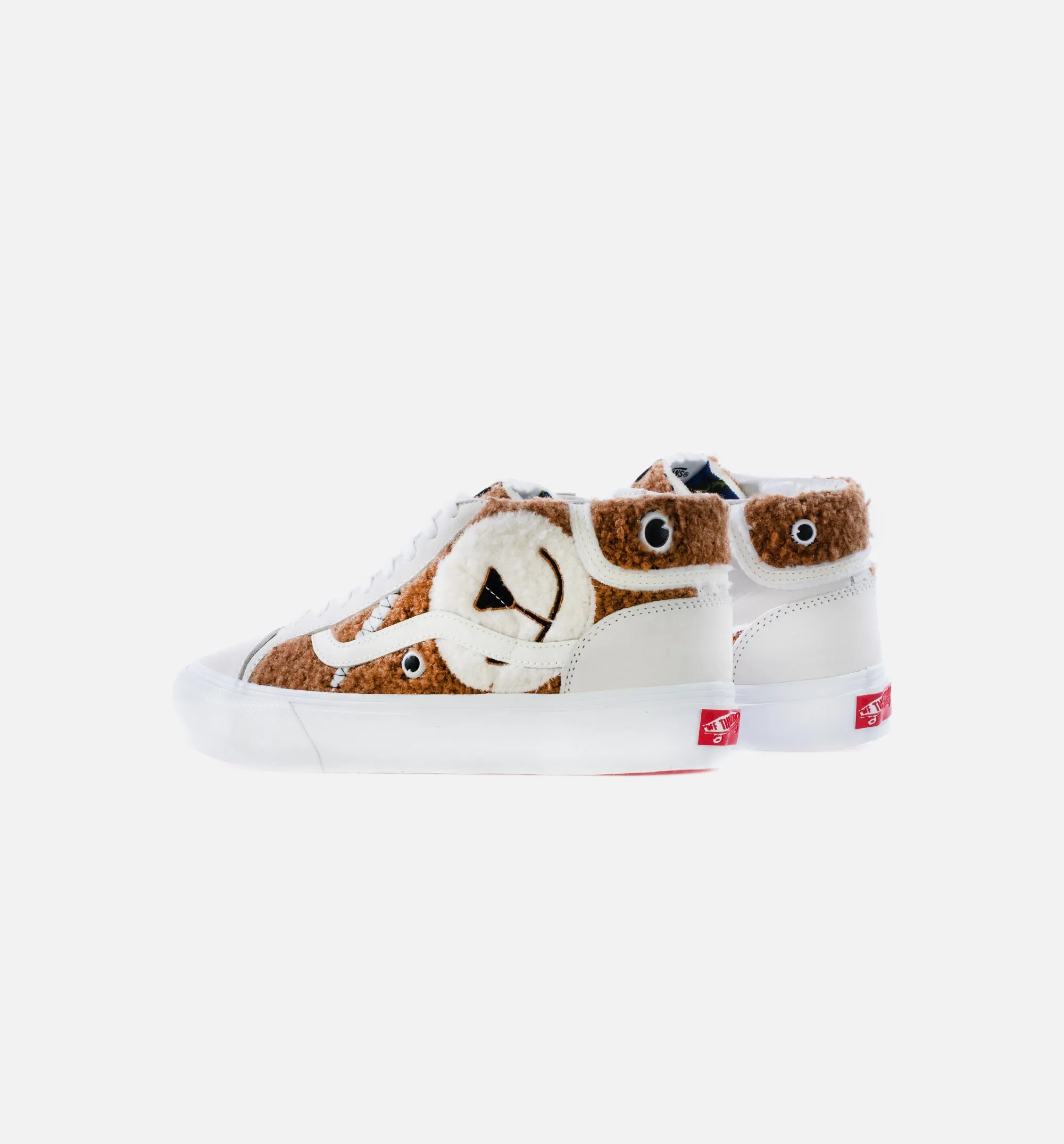 Mid Zoo Skool Vlt Lx Unstuffed Animal Mens Skate Shoe - Bear/Marshmallow Comfortable Footwear For Volleyball Dancing Heels