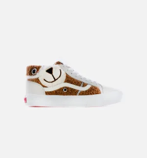 Self-Allowed Adjustable Lacing Design Mid Zoo Skool Vlt Lx Unstuffed Animal Mens Skate Shoe - Bear/Marshmallow