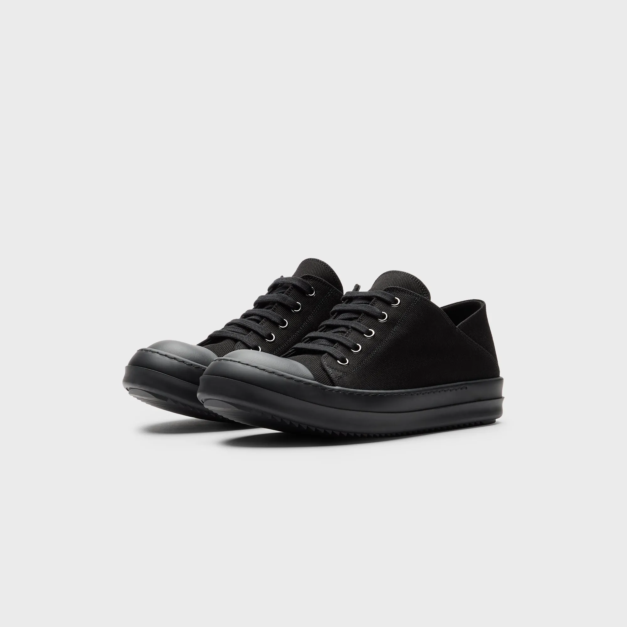 Rick Owens Wmns Slip-On Scarpe In Denim - All Black Foot Polymer Elastic Clay