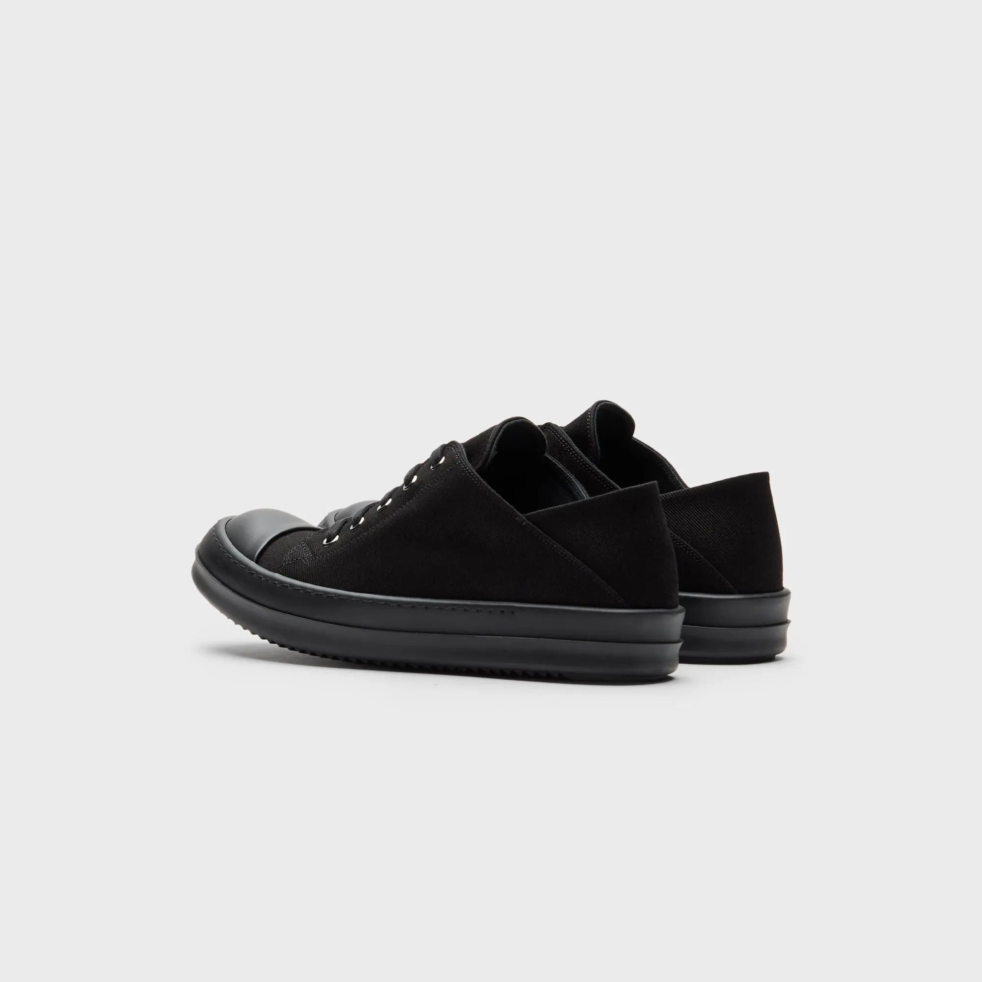Well Designed Reflective Rick Owens Wmns Slip-On Scarpe In Denim - All Black