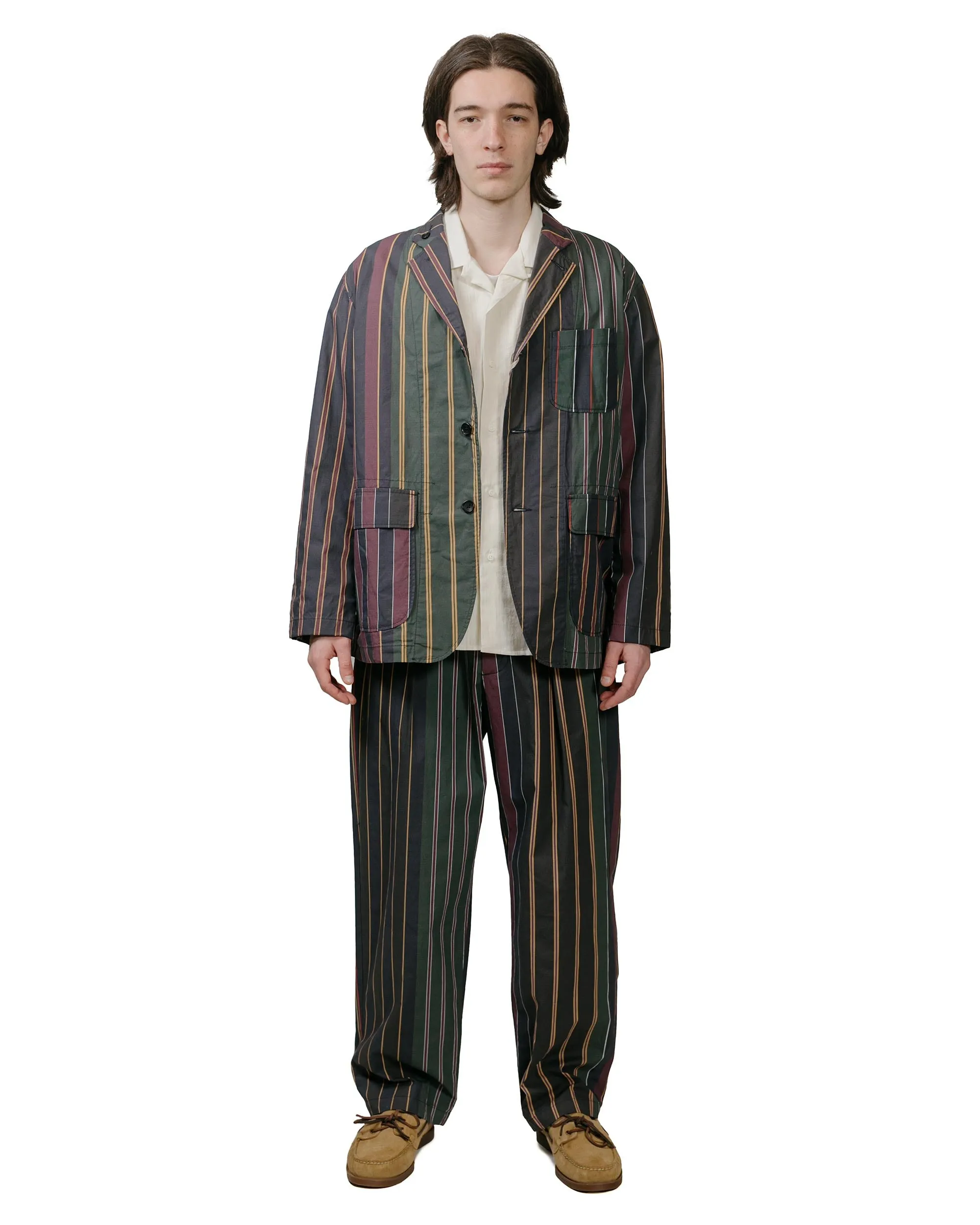 Anti-Cling Comfortable Perfect Engineered Garments Carlyle Pant Multi Color Regimental Stripe