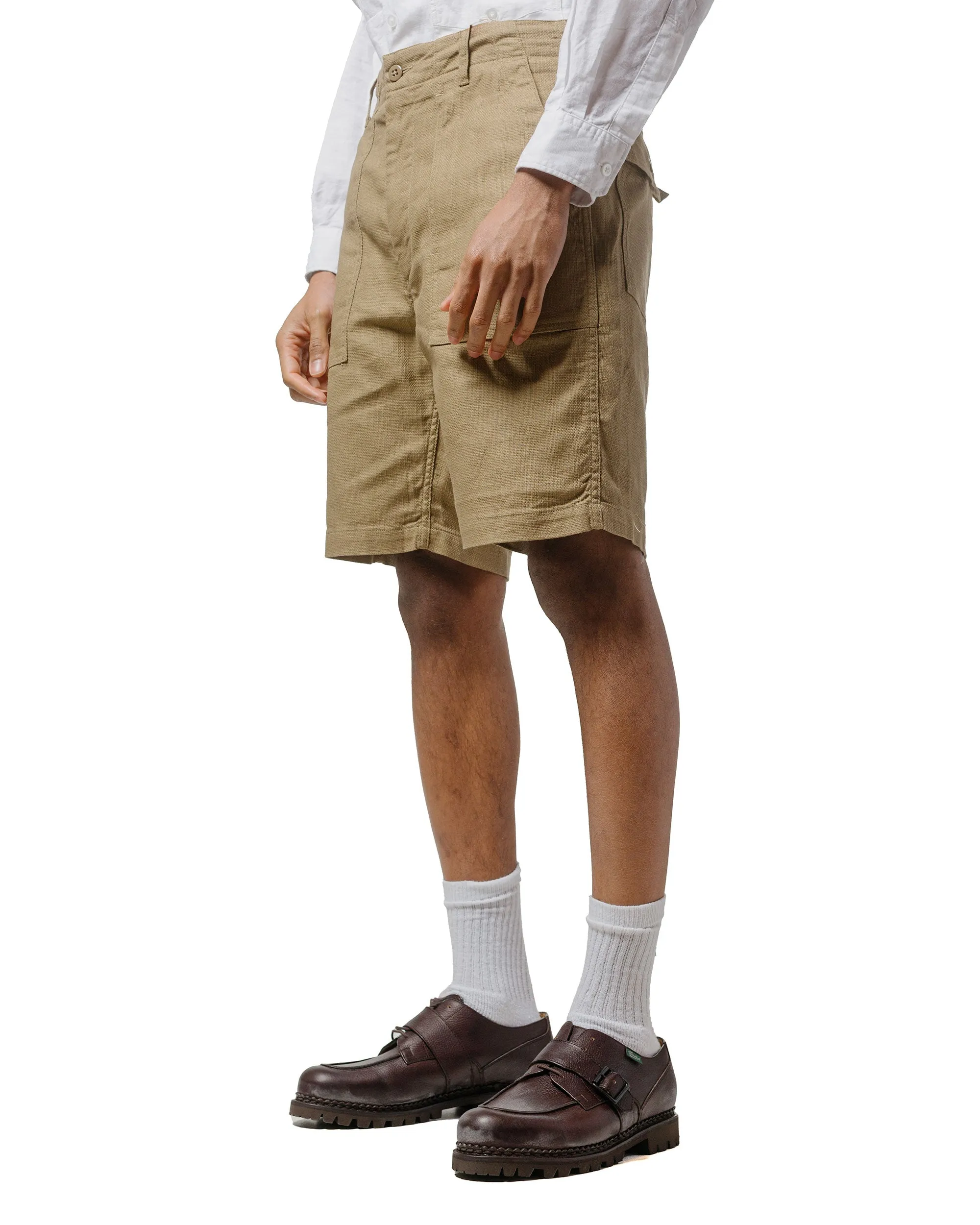 AR Engineered Garments Fatigue Short Khaki Cl Java Cloth