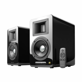Edifier: AirPulse A100 Active Hi-Fi Speakers w/ Bluetooth - Black hi-fi digital music server,hi-fi speaker wall mount,hi-fi amp upgrade