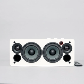 Edifier: D12 Stereo Speaker w/ Bluetooth - White hi-fi DAC amp combo,hi-fi speaker impedance matcher,hi-fi RCA switch