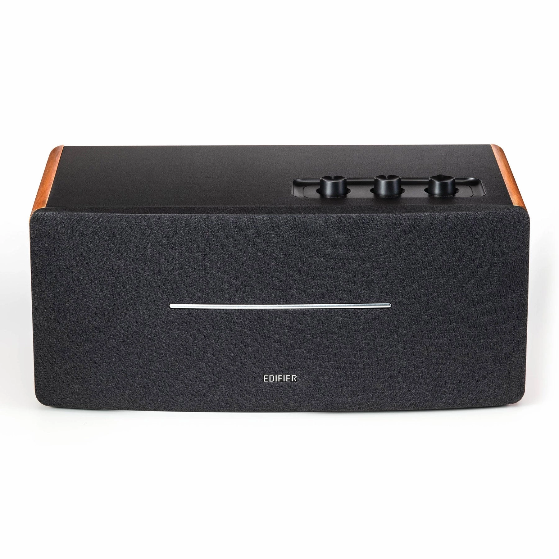 Edifier: D12 Stereo Speaker w/ Bluetooth - Wood Brown