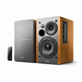 Edifier: R1280DB Powered Speakers w/ Bluetooth - Wood Brown - (Open Box Special) hi-fi DAC amp combo,hi-fi speaker impedance matcher,hi-fi RCA switch