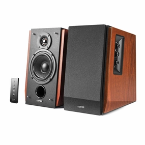 Edifier: R1700BT Powered Speakers w/ Bluetooth - Wood Brown hi-fi digital music server,hi-fi speaker wall mount,hi-fi amp upgrade
