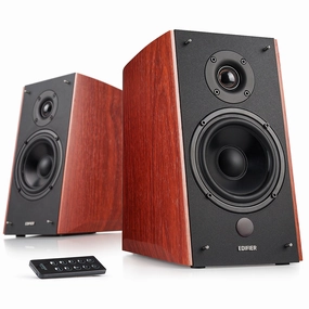 Edifier: R2000DB Powered Speakers w/ Bluetooth - Wood Brown hi-fi digital music server,hi-fi speaker wall mount,hi-fi amp upgrade