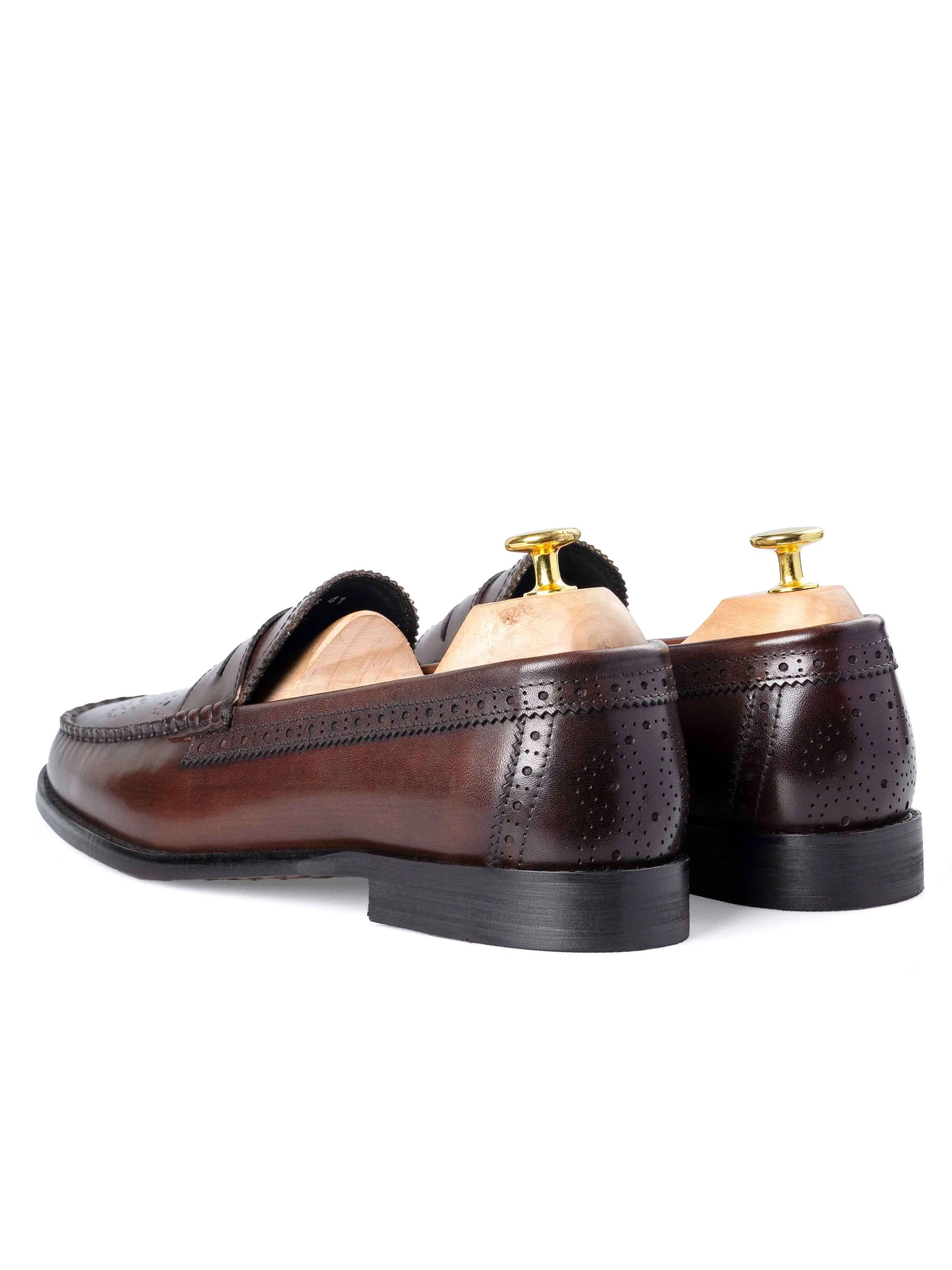 Brogue Penny Loafer - Coffee Style Meets Power Own the Moment