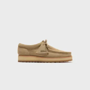 Energy-Return Abrasion-Resistant Function Clarks Wallabee Scout Suede - Dark Sand