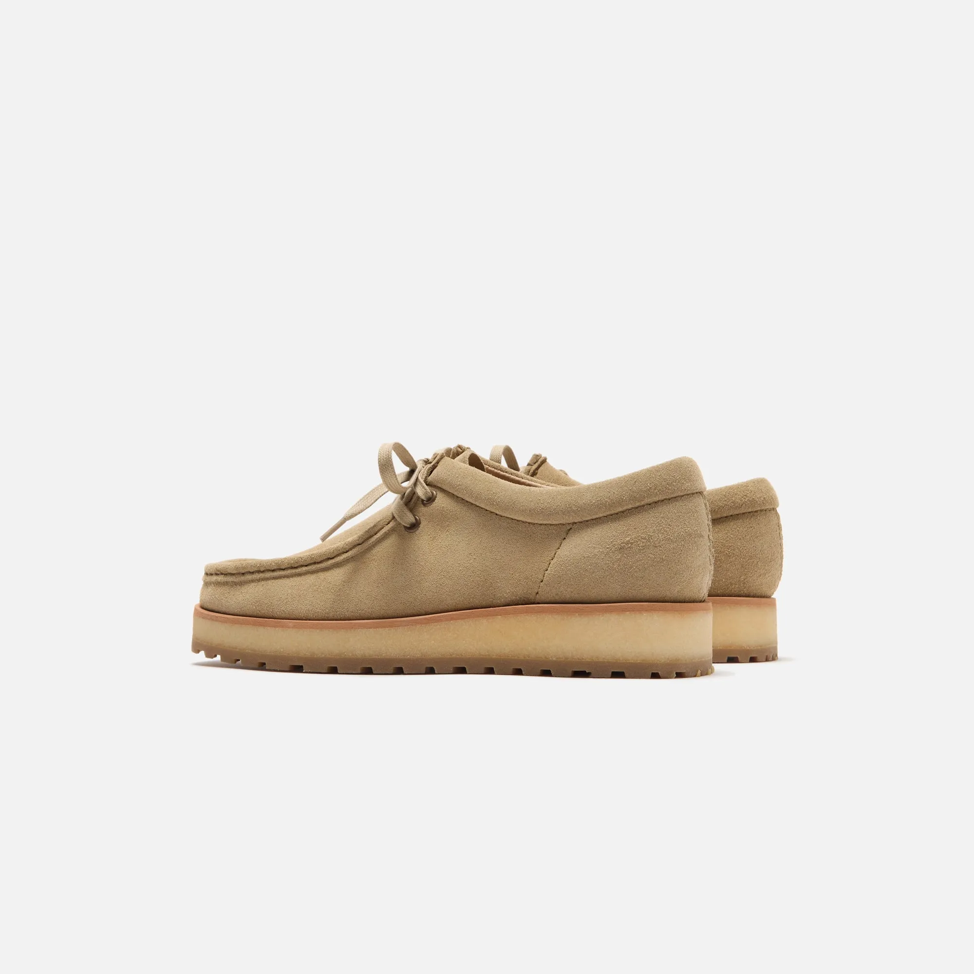 Felted Supportive Loop Clarks Wallabee Scout Suede - Dark Sand