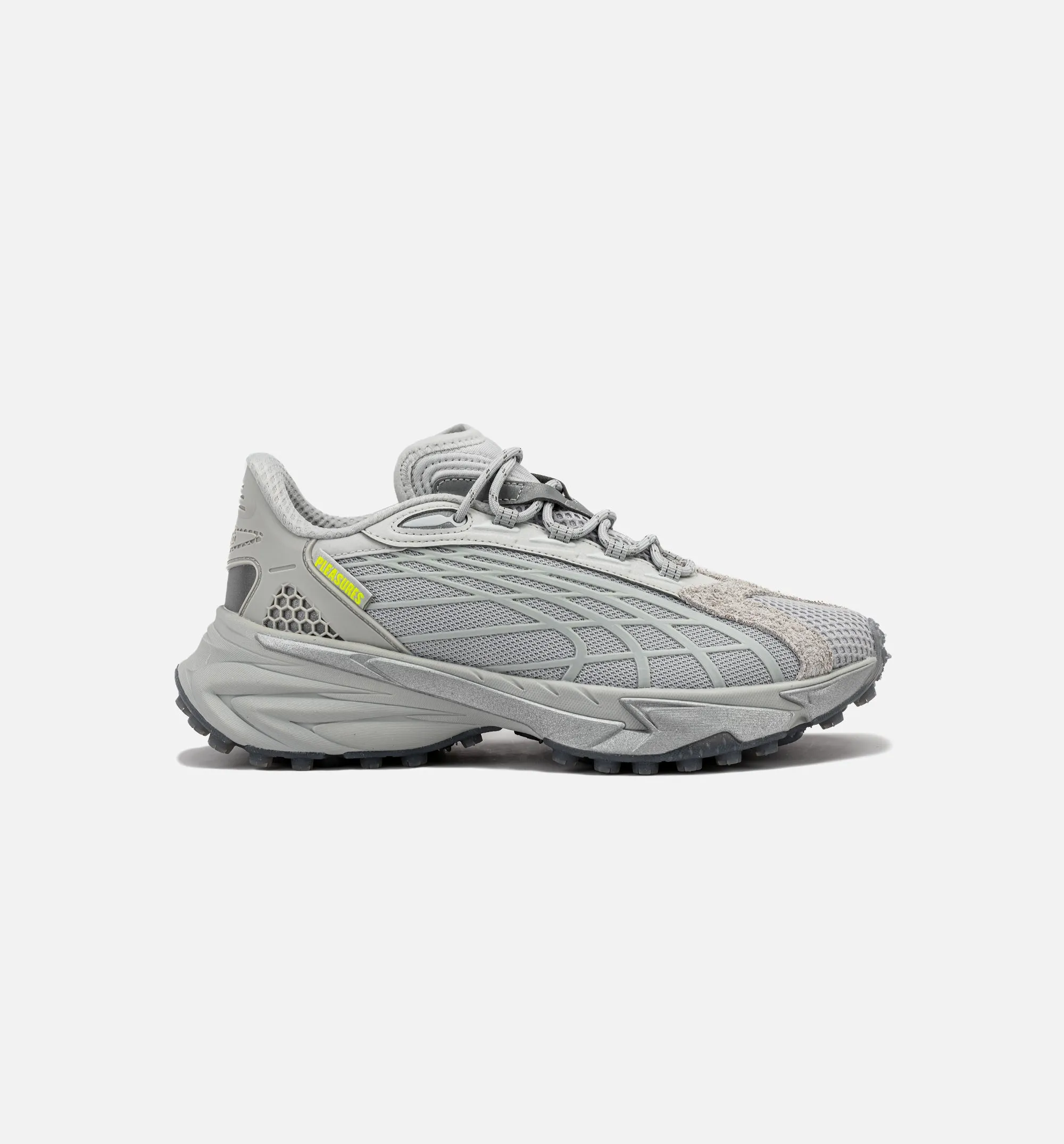 Spirex Pleasures Mens Lifestyle Shoe - Glacial Grey/Cool Light Grey Antibacterial Flexible Midsole Style