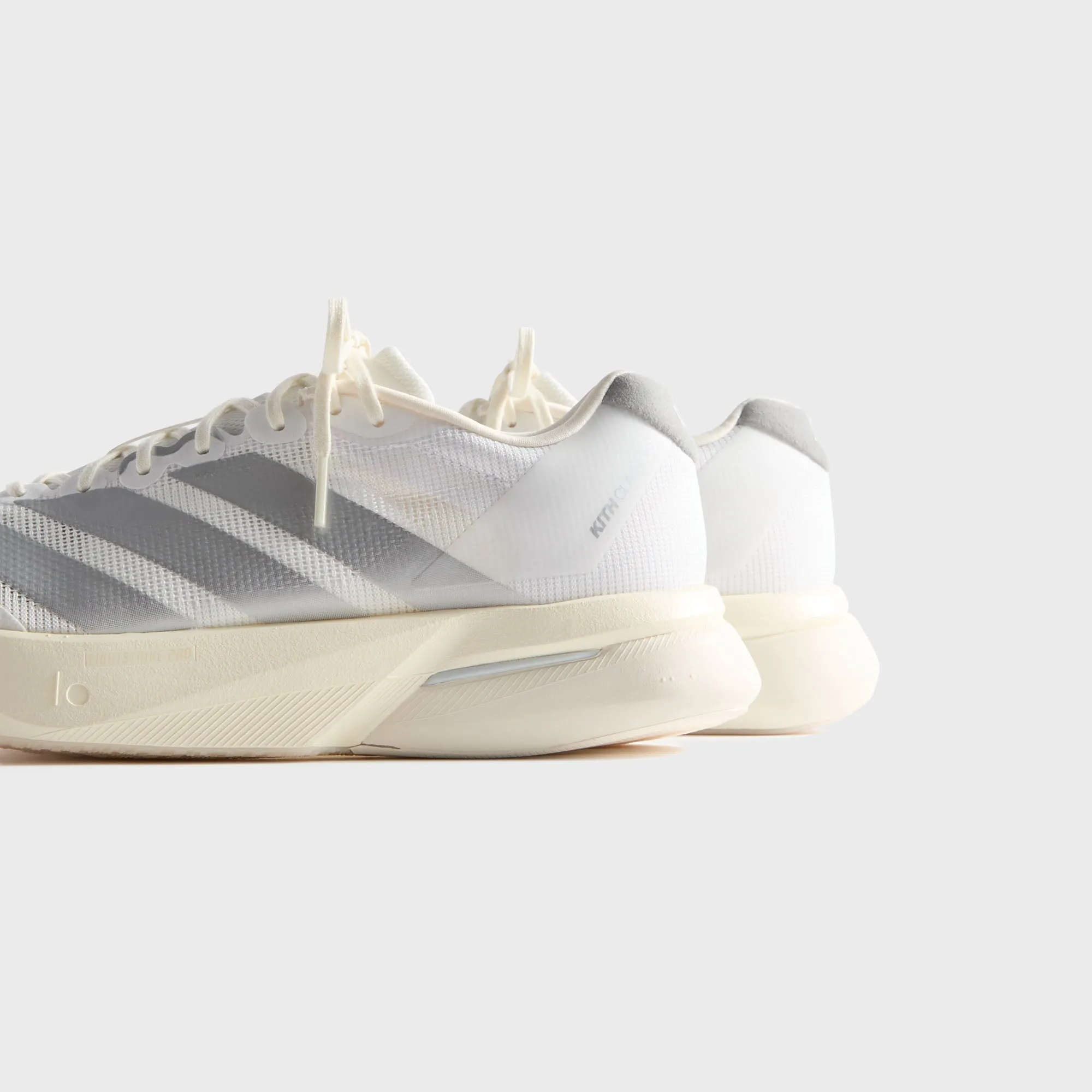 Kith For Adidas Adizero Boston 13 - White / Silver Metallic / Grey Comfort Construction Features
