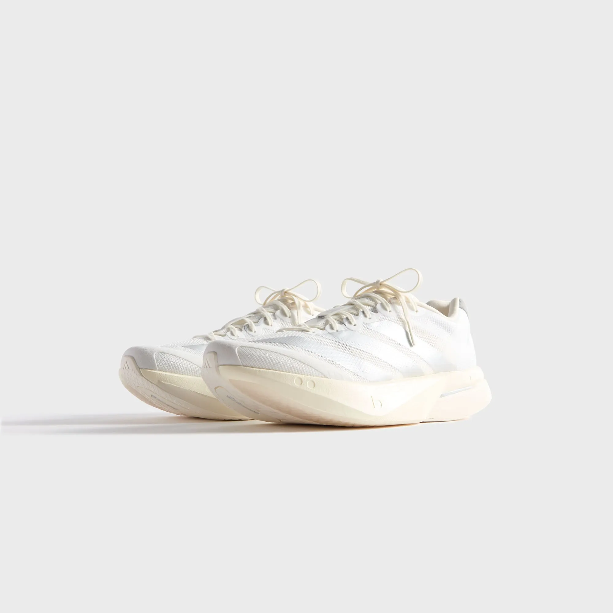 Kith For Adidas Adizero Boston 13 - White / Silver Metallic / Grey Comfortable Polyurethane Velcro