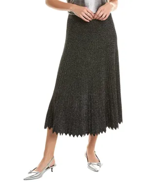 Jupe mi-longue en lurex Elie Tahari