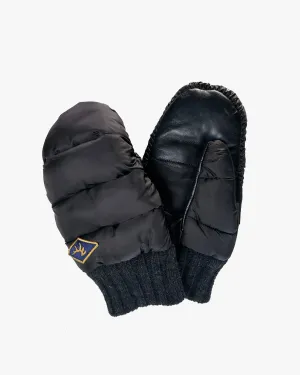 Moufles en peau de mouton chenille Elmer - Noir
