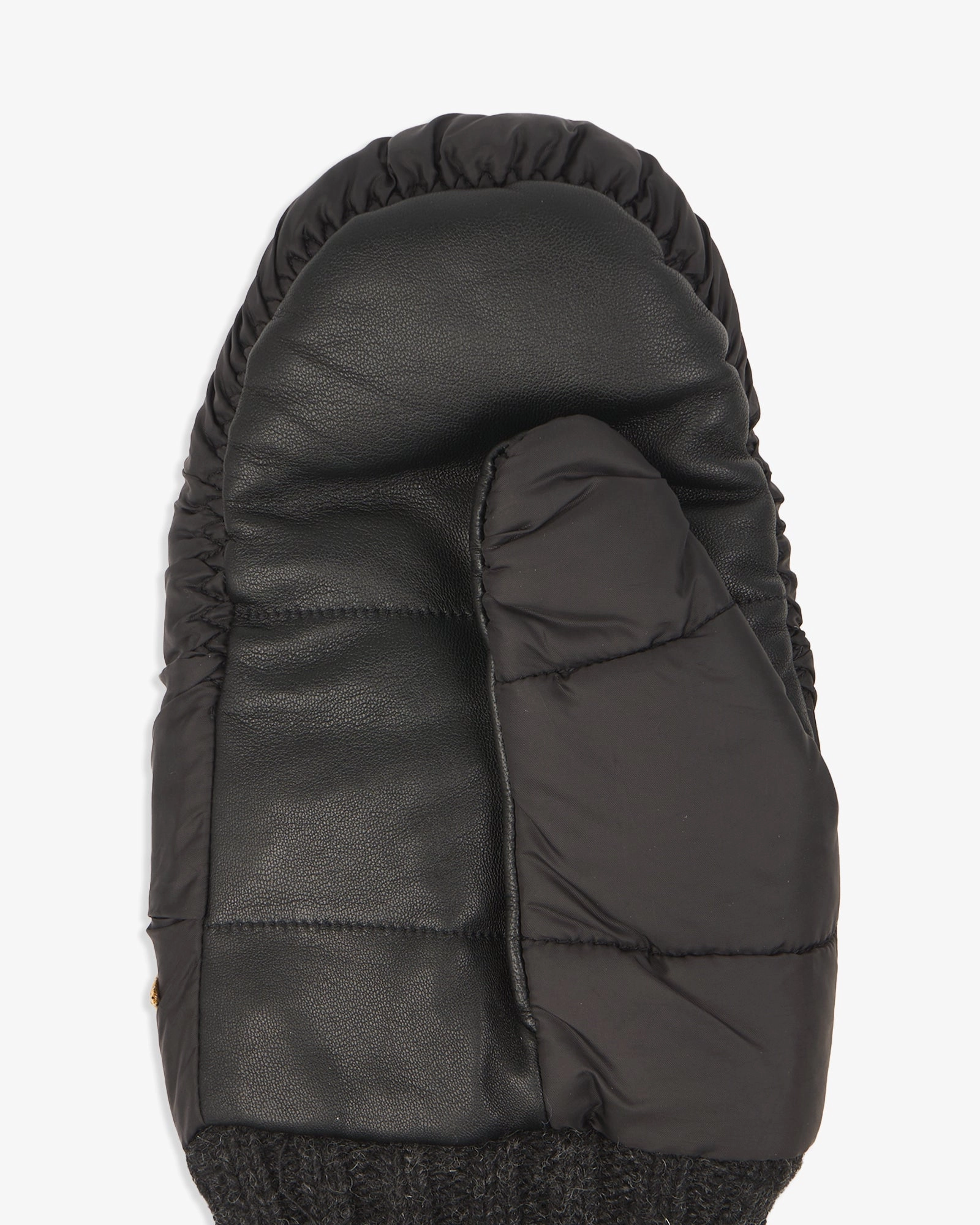 Moufles en peau de mouton chenille Elmer - Noir