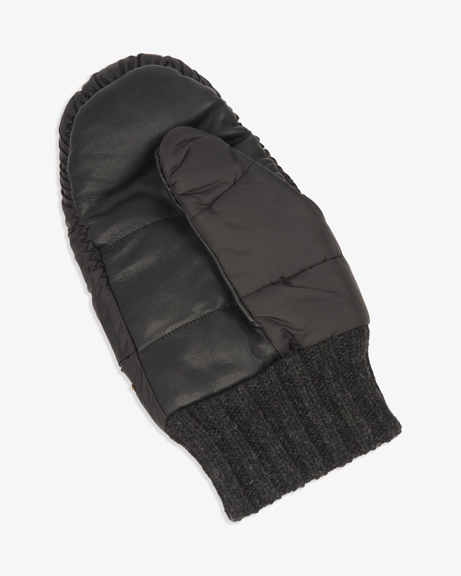 Moufles en peau de mouton chenille Elmer - Noir