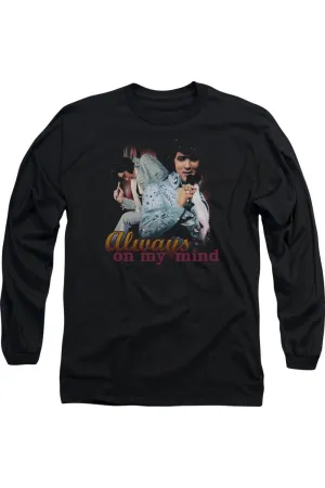 T-shirt manche longue pour adulte Elvis Presley Always On My Mind