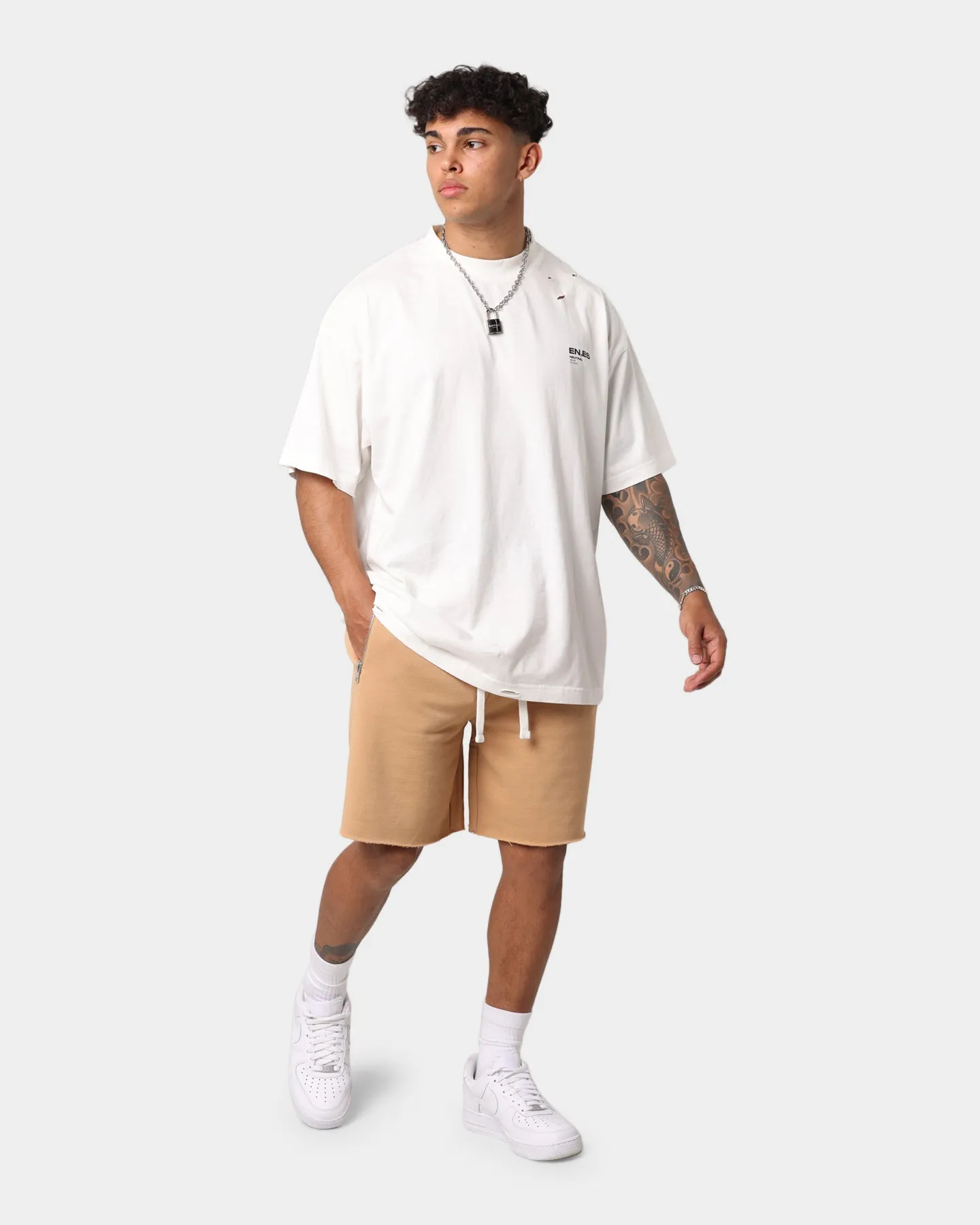 EN ES Shorts en Polaire Boulette Beige
