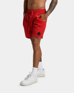 EN ES Short de plage Neptune Rouge