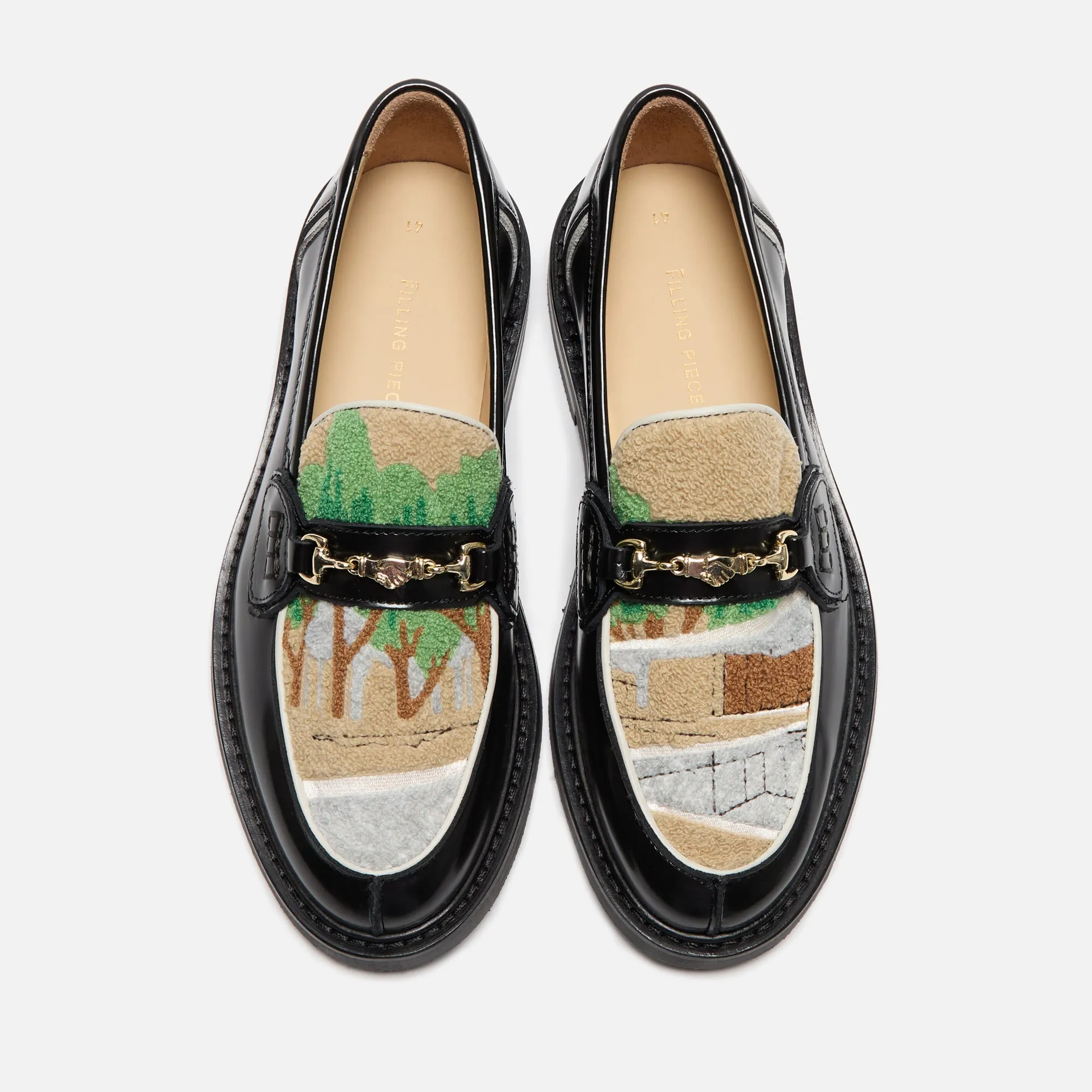 Anti-Friction Mechanism Fireproof Polyester Filling Pieces Loafer - Pavillion Black