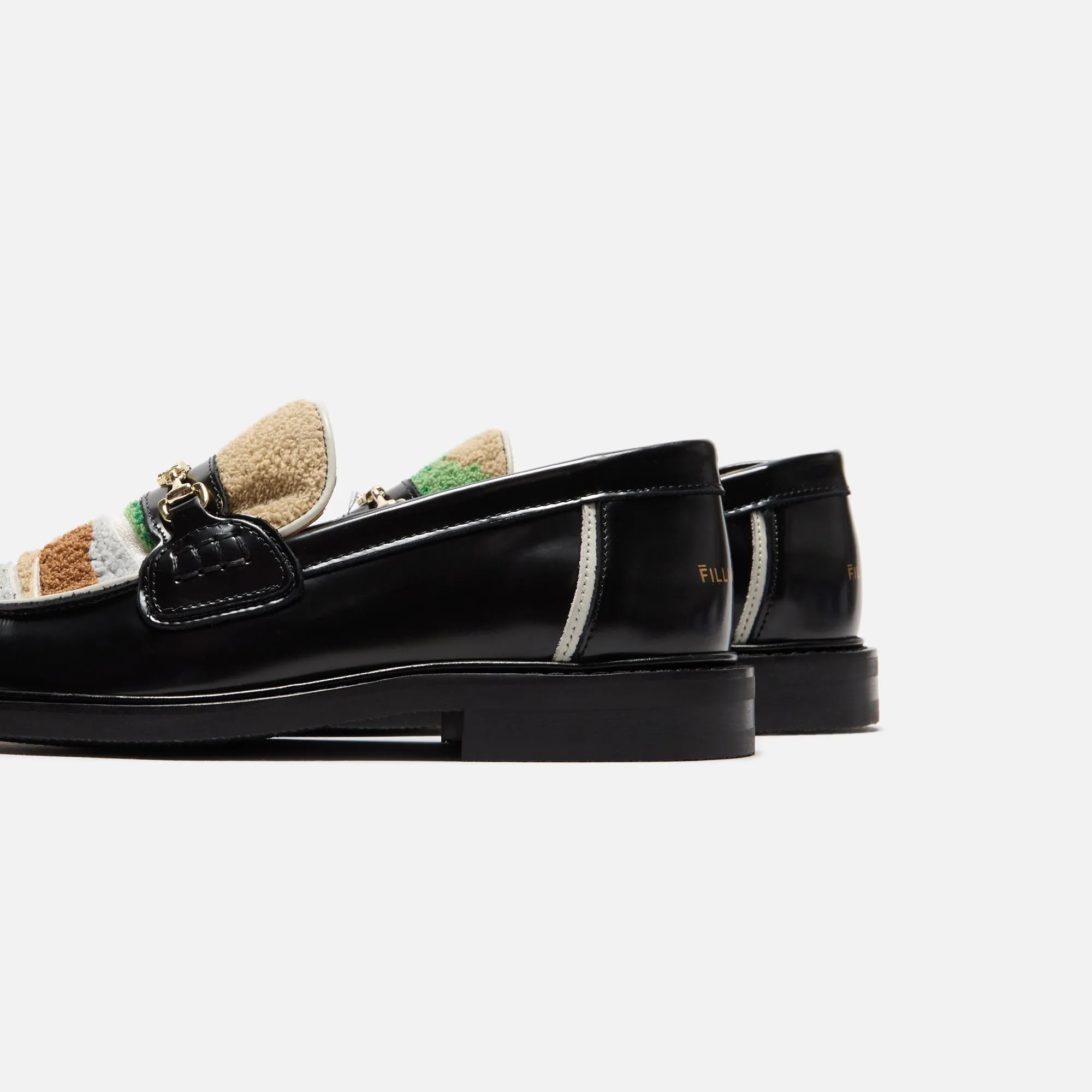 Flat Sandal Style Filling Pieces Loafer - Pavillion Black