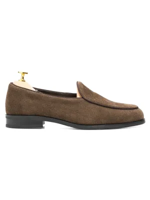 Belgian Loafer - Brown Suede Leather Rise Every Time Great Value