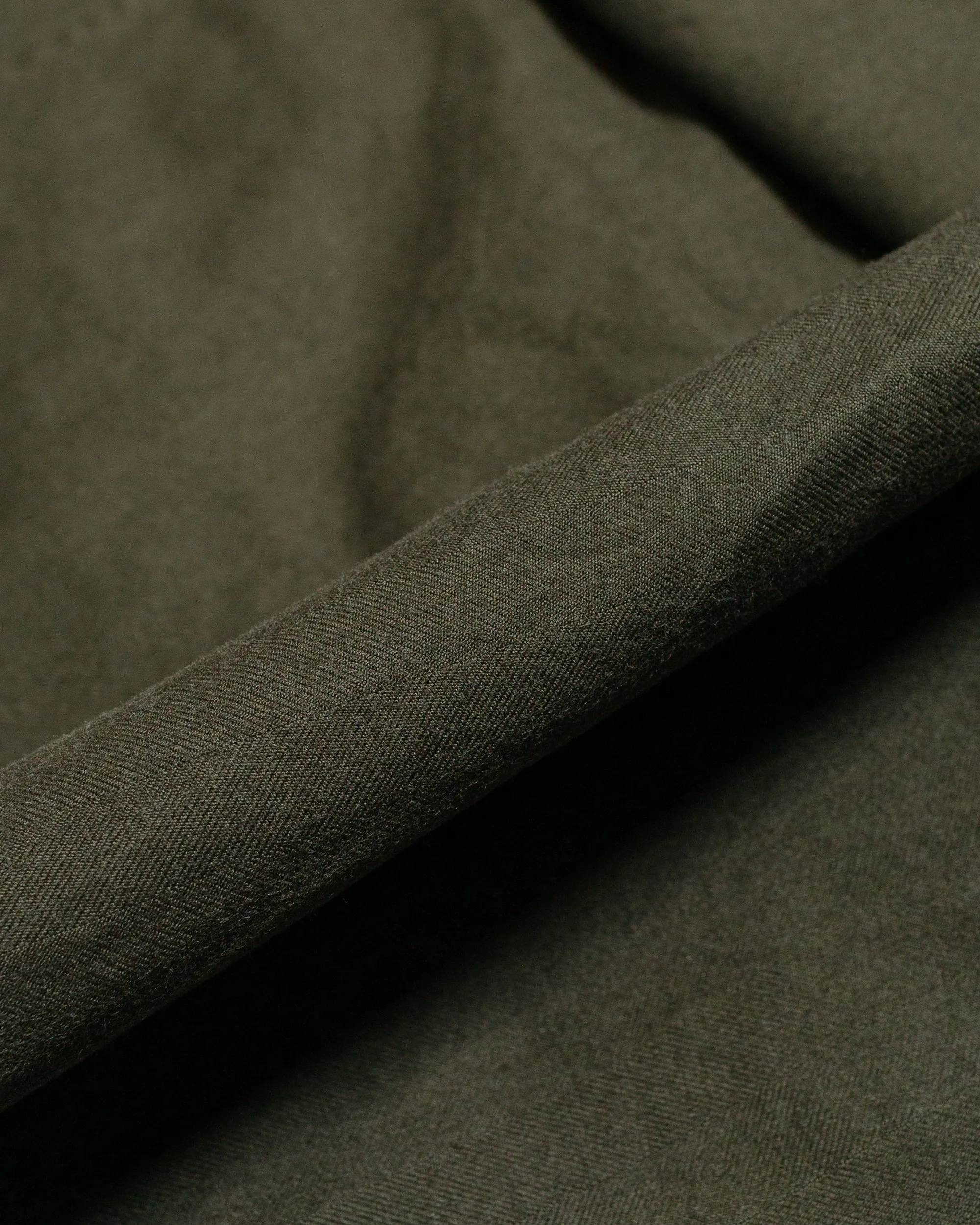 Engineered Garments Fa Pant Olive Cotton Brushed Herringbone Brand Metallic Finish Packaging Sunny Weather Wear