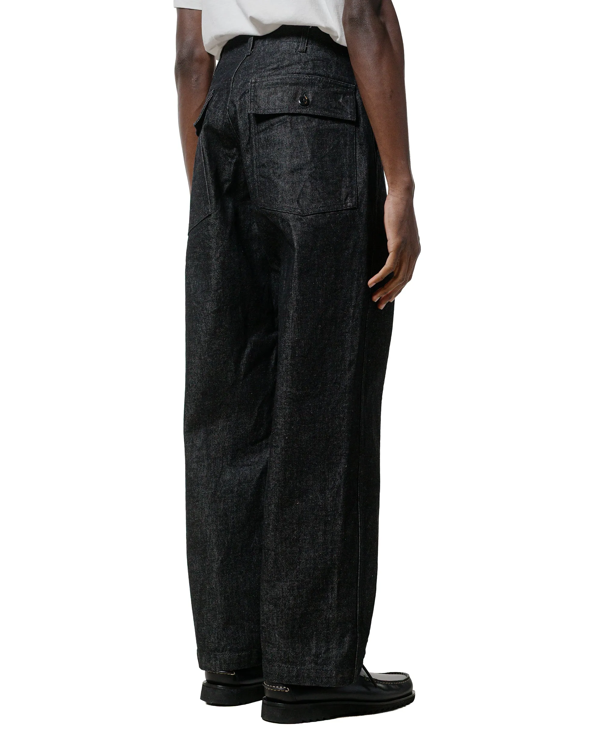 Engineered Garments Fatigue Pant Black 14Oz Cone Denim Smart Sleeve HighPerformanceStrap
