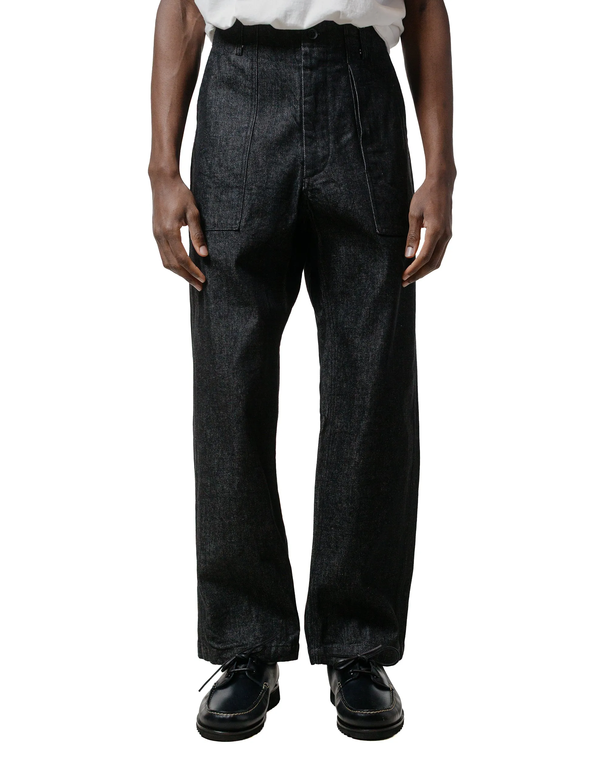 Engineered Garments Fatigue Pant Black 14Oz Cone Denim Anti-Fake Trade Show Marketing