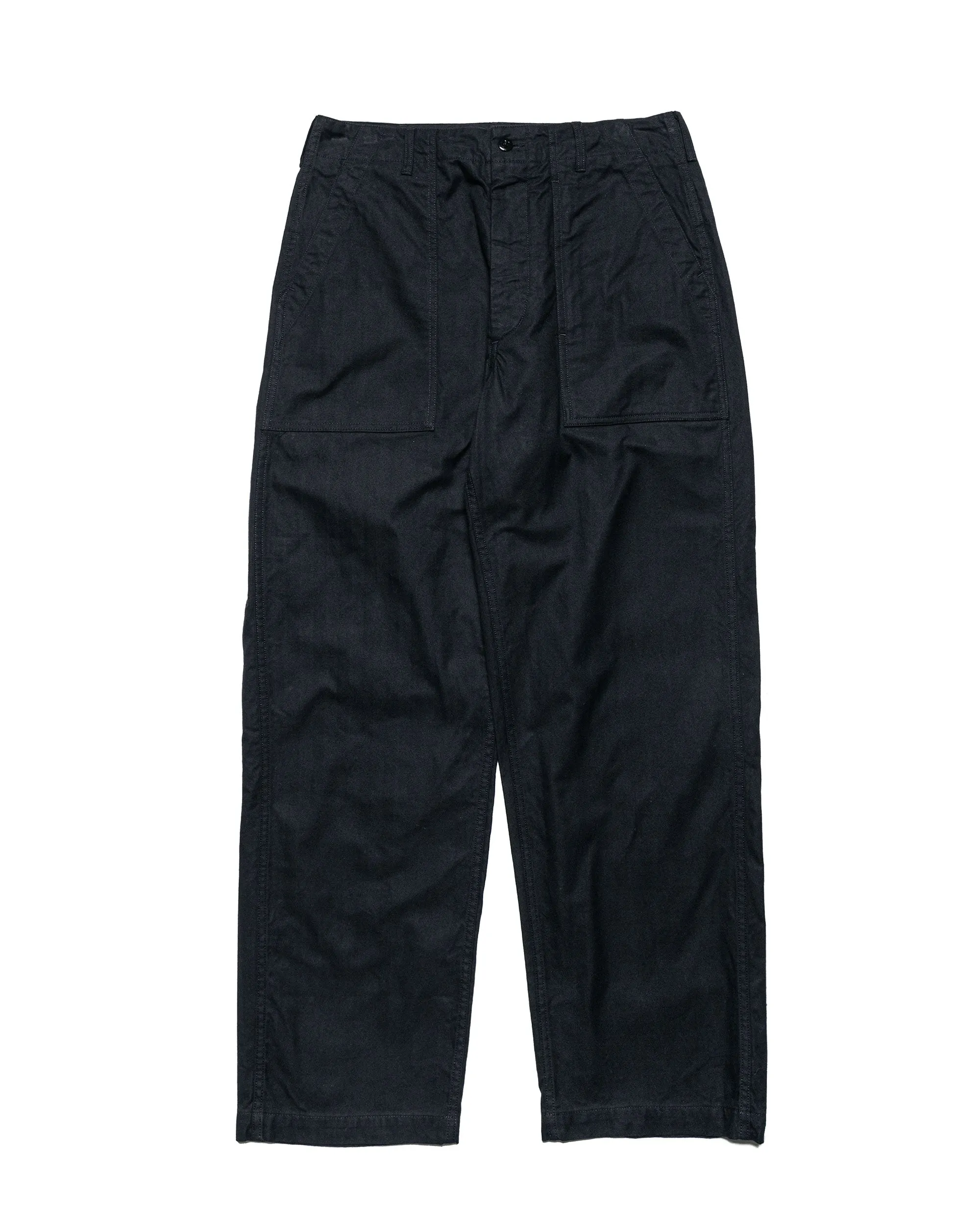 Engineered Garments Fatigue Pant Black Cotton Brushed Herringbone Breathable Fabric Socks