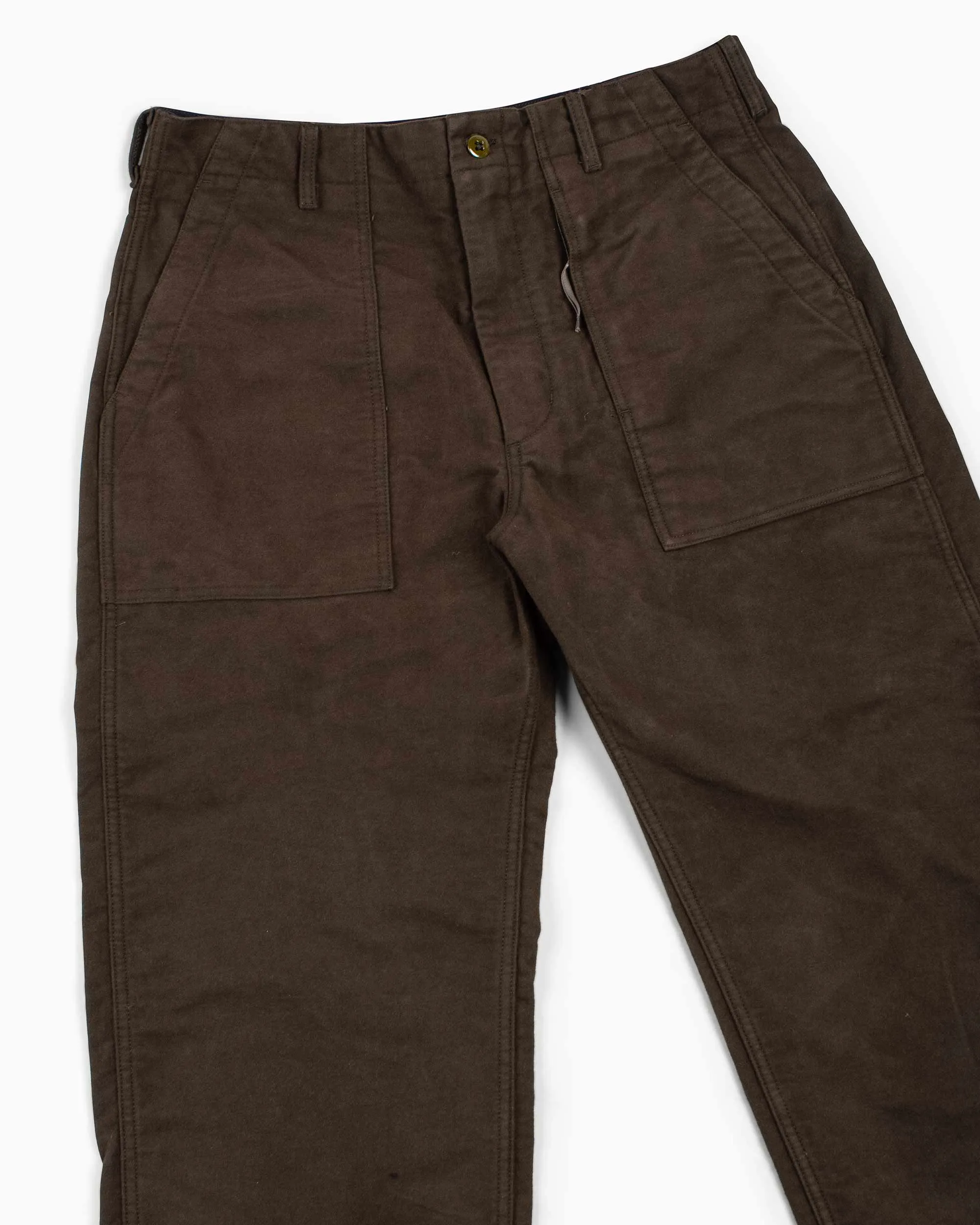 Engineered Garments Fatigue Pant Olive Cotton Moleskin Less Fashionable Recycled Layer