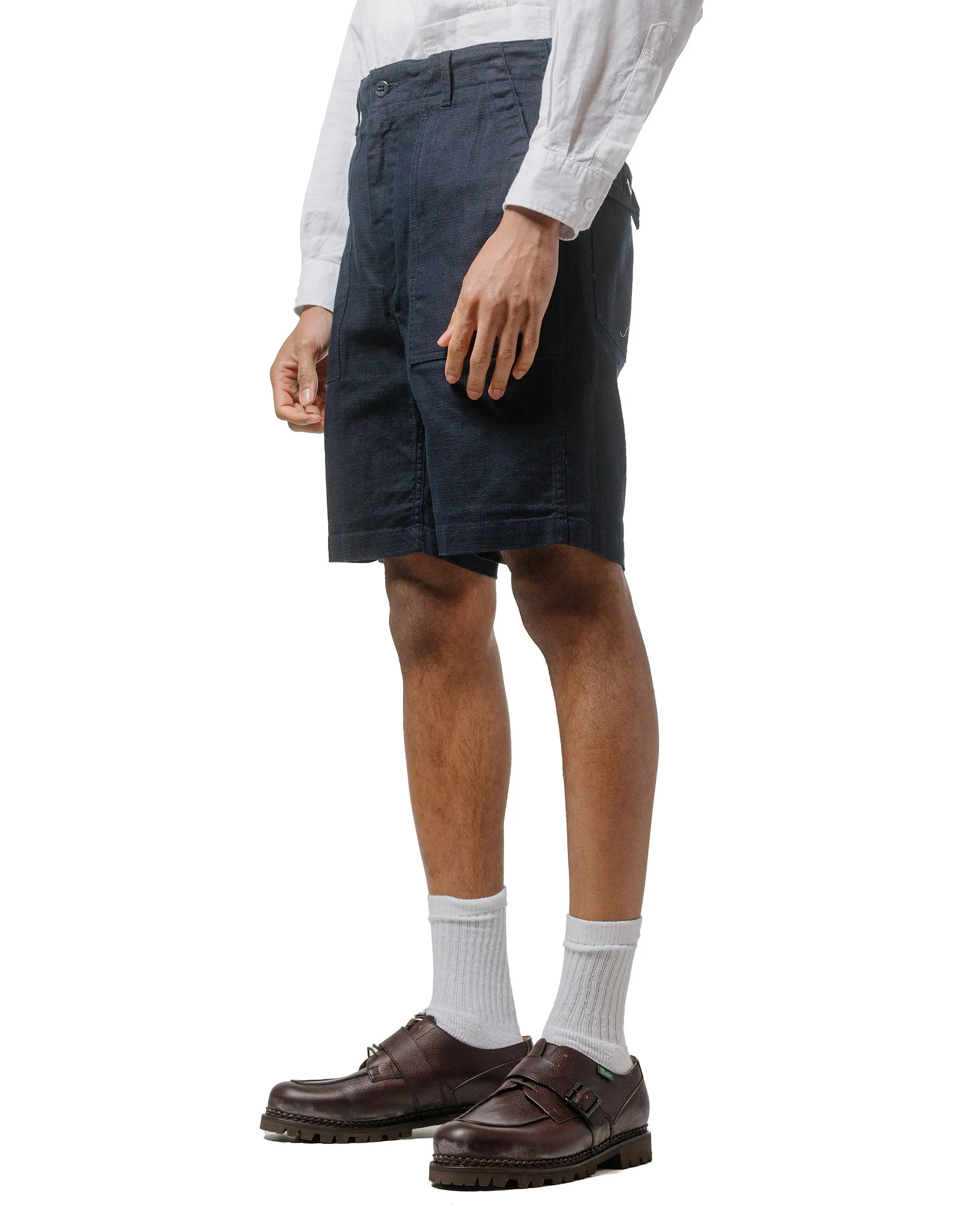 Jacquard Engineered Garments Fatigue Short Dark Navy Cl Java Cloth