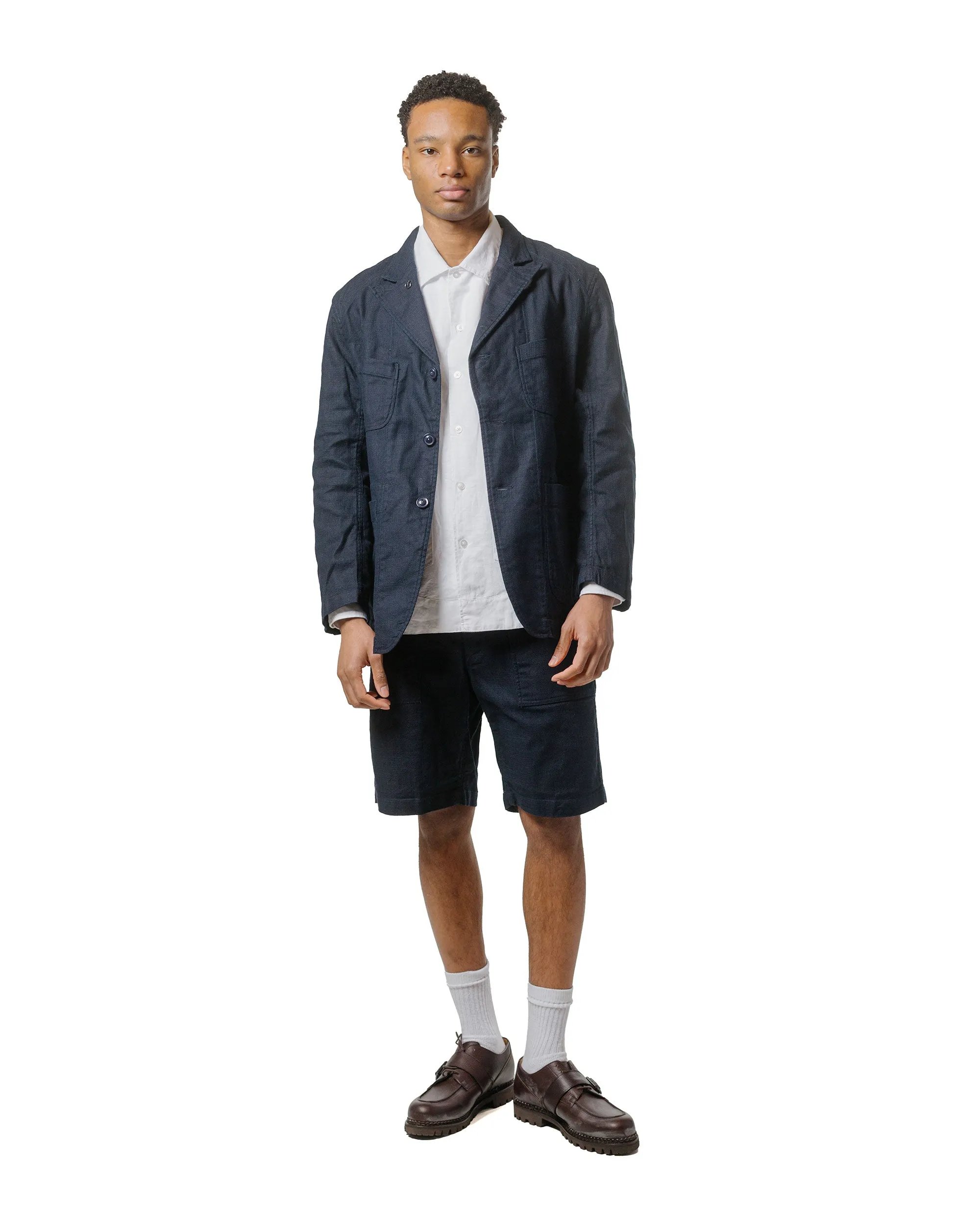 Engineered Garments Fatigue Short Dark Navy Cl Java Cloth Comfortable Anti - Static