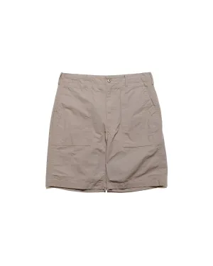 Engineered Garments Fatigue Short Khaki Cotton Ripstop Moisture-Absorbing Thin Thickness