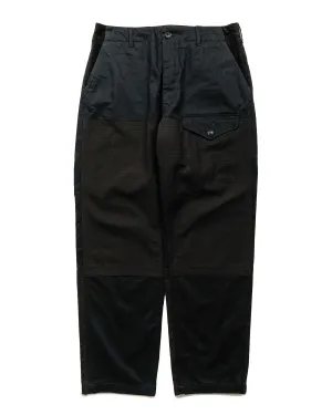 Silicon Carbonitride Oxide Engineered Garments Field Pant Black Cotton Herringbone Twill