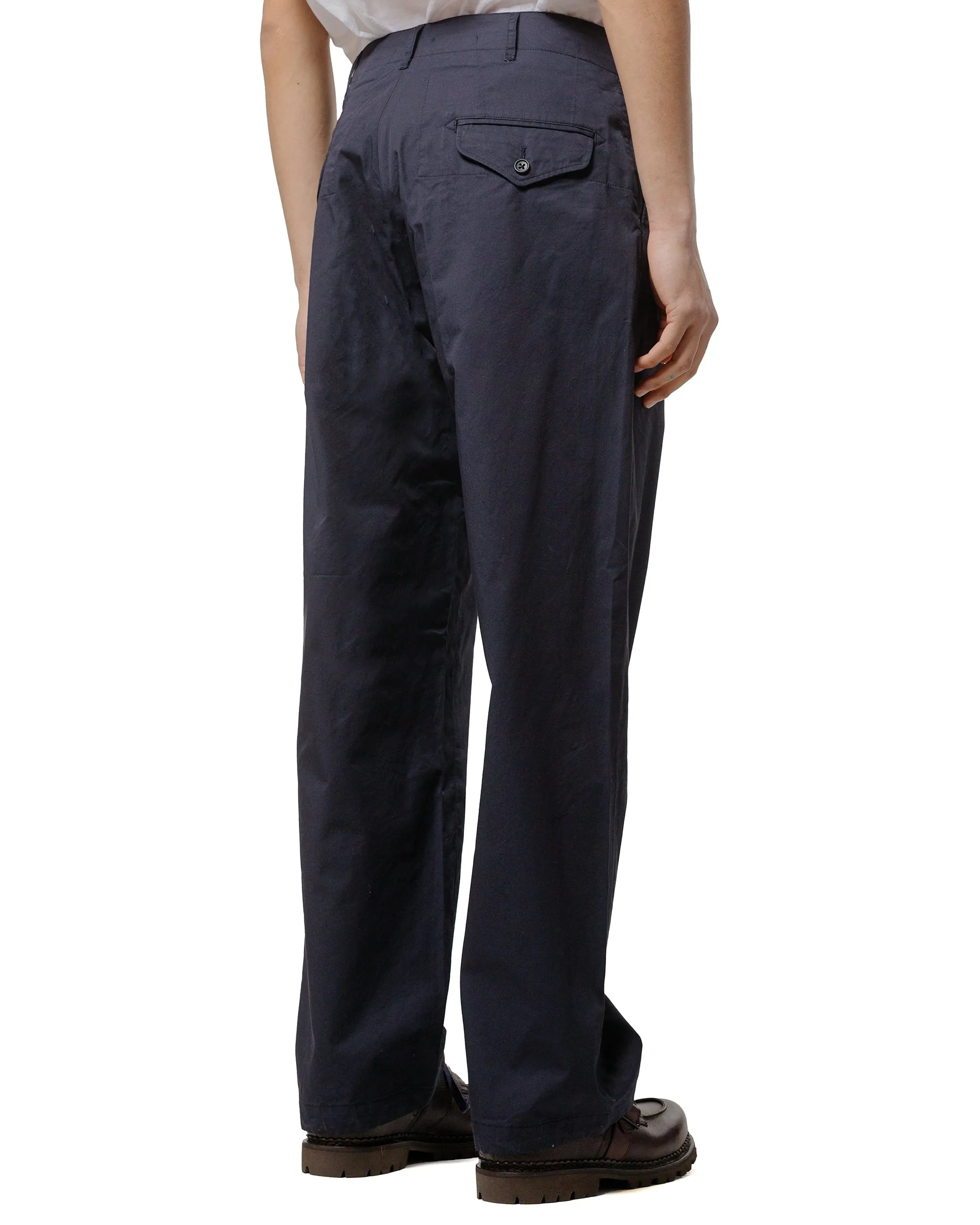 Comfortable Territory Customizable Fit Engineered Garments Gurkha Pant Dark Navy Highcount Twill