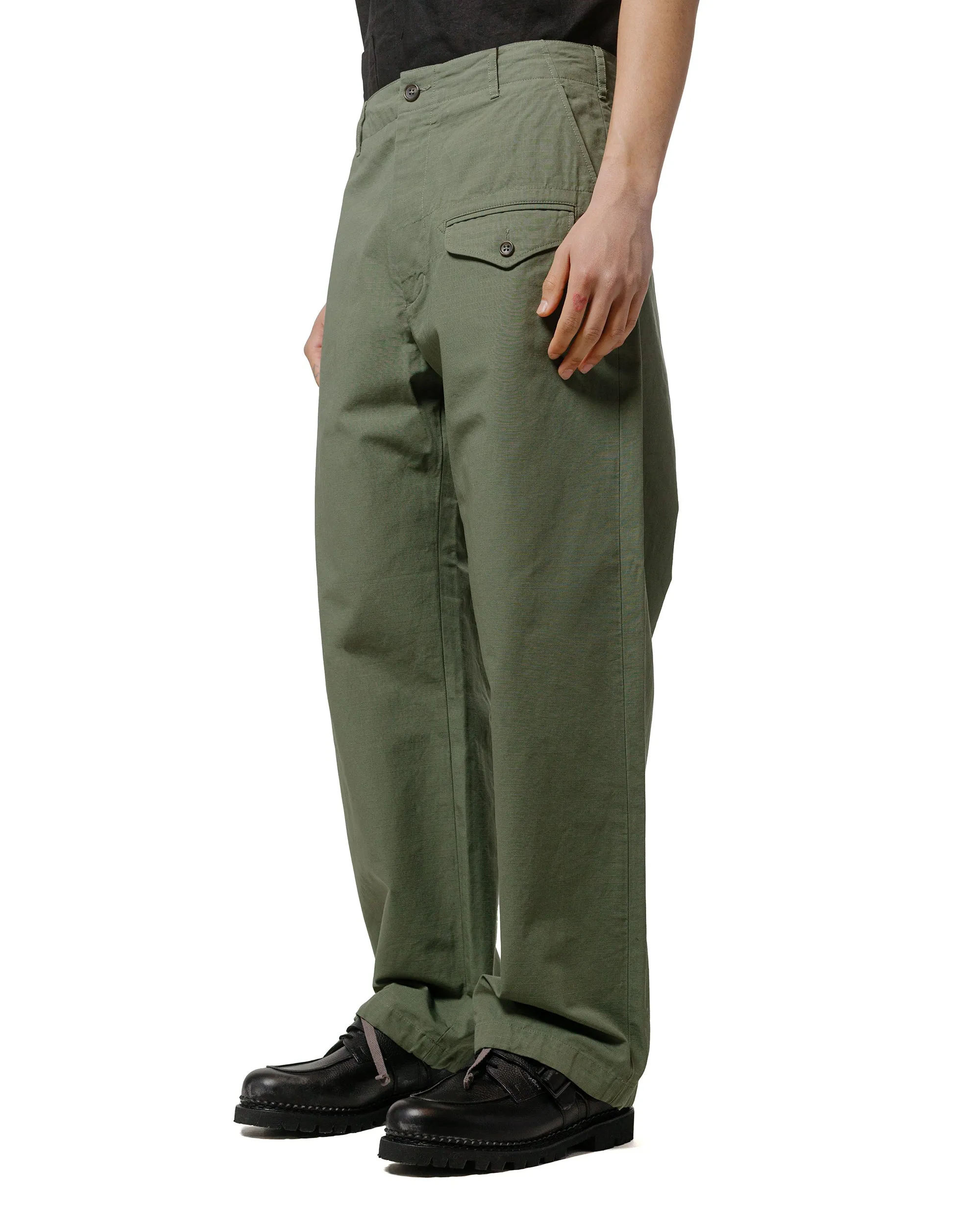 Tie-Dye Effect Engineered Garments Gurkha Pant Olive Cotton Ripstop