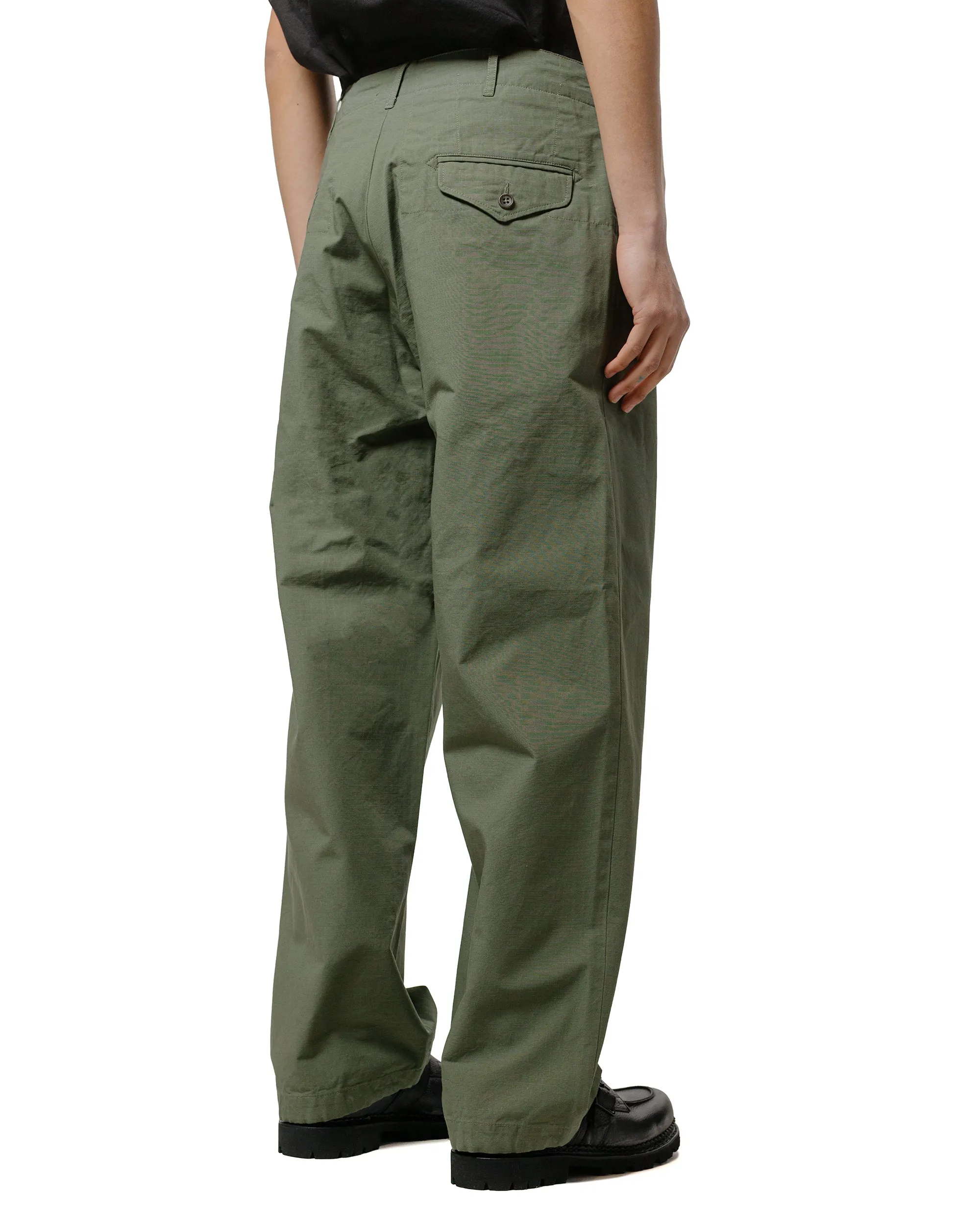 Engineered Garments Gurkha Pant Olive Cotton Ripstop Faux - Down Comfortable Meetinging