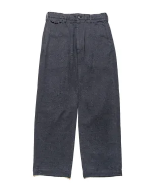 Artisanal Finish Engineered Garments Officer Pant Charcoal Cp Brushed Cloth