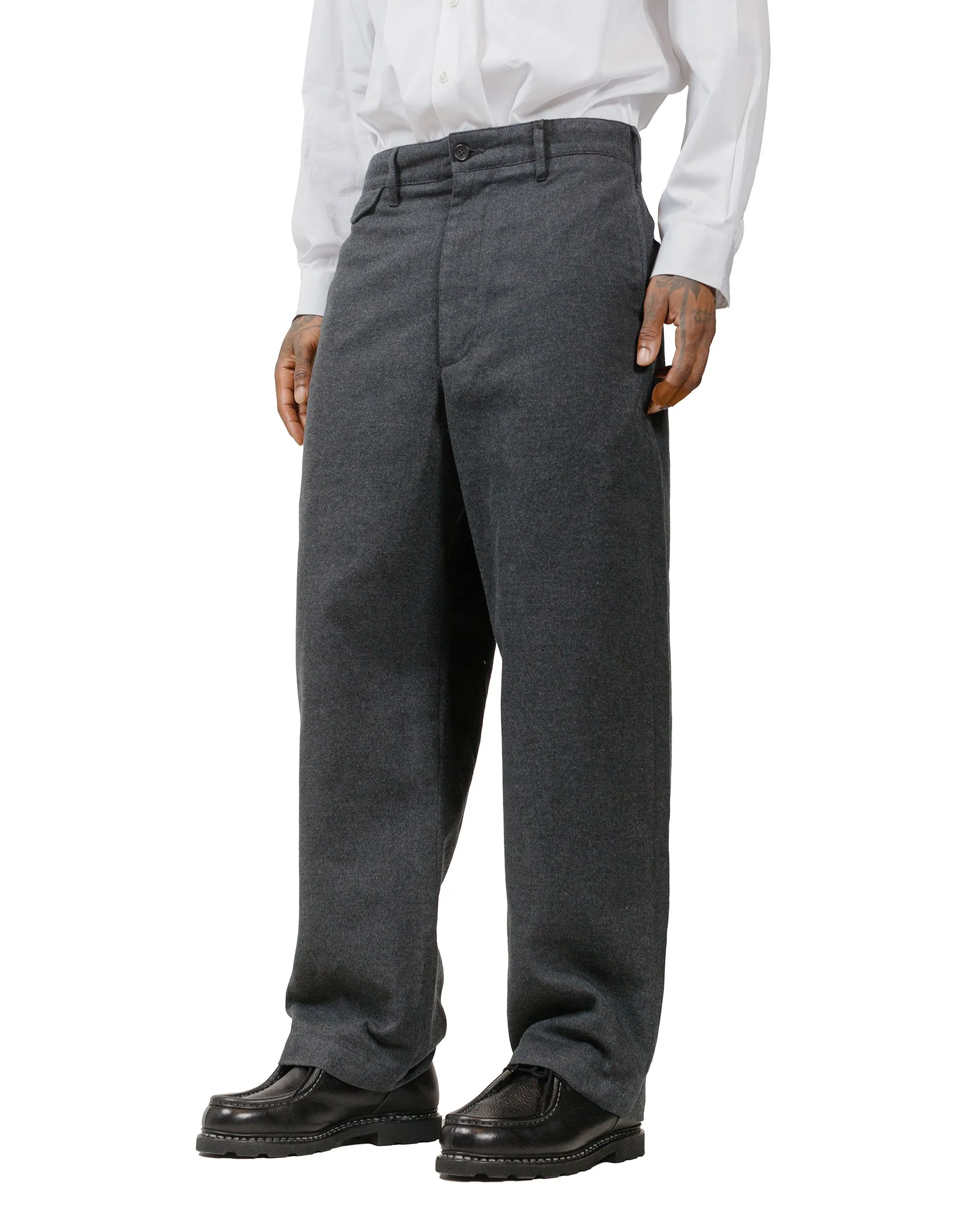 Plaid Design Comfortable Scientist Engineered Garments Officer Pant Charcoal Cp Brushed Cloth